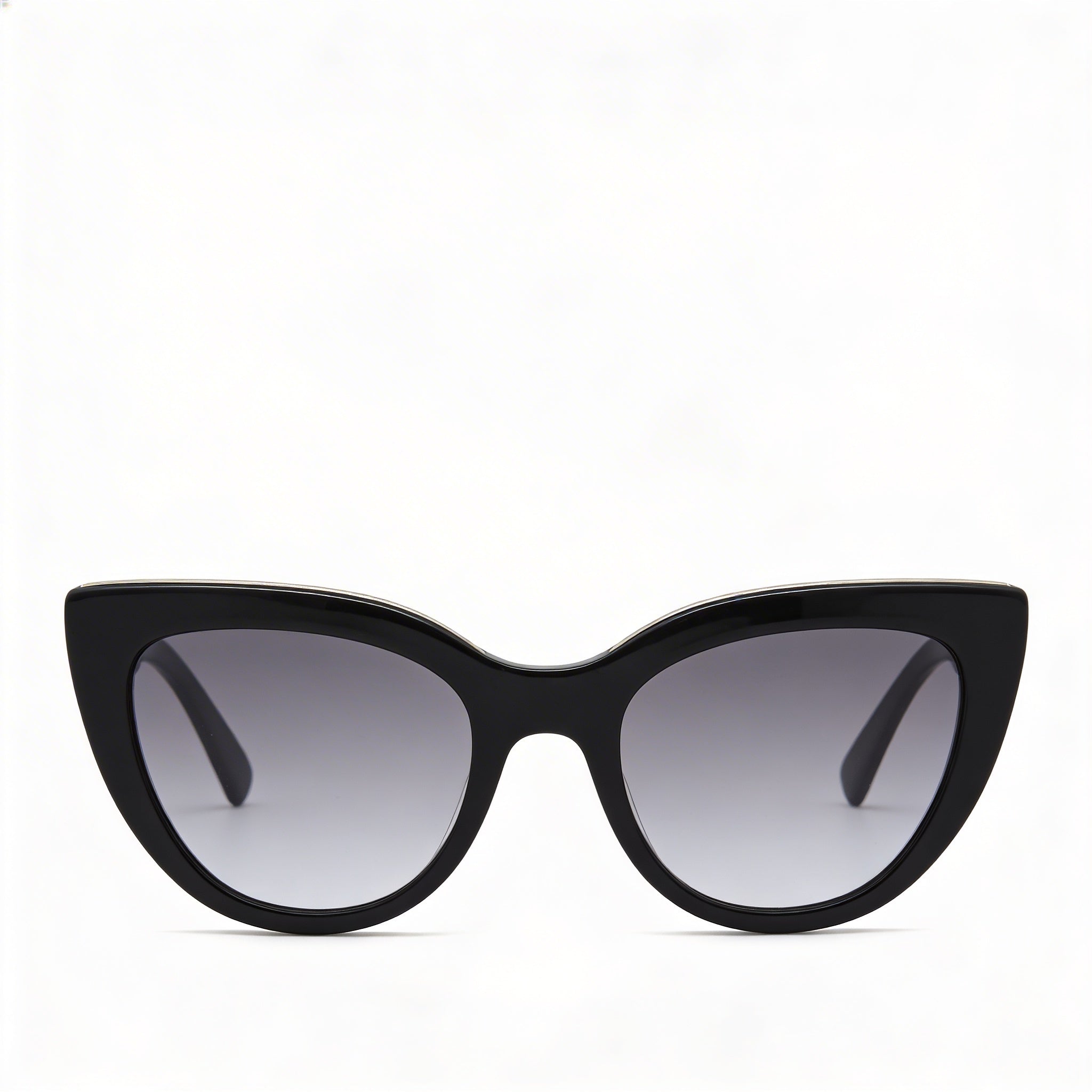 Gafas de Sol Ojo de Gato Longchamp LO686S para Mujer con Montura de Acetato Negro, Lentes Grises, Protección UV, 51mm, Photo 2