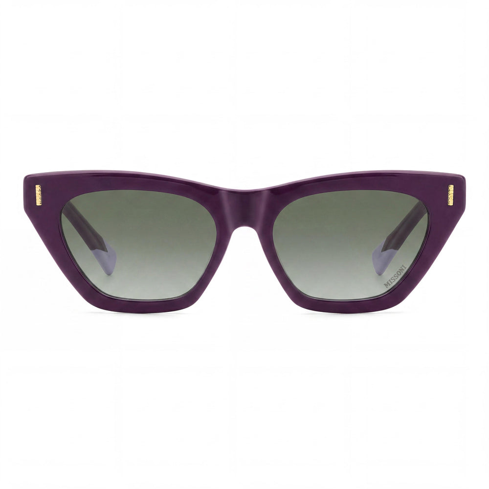 Gafas de sol para mujer M Missoni MIS 0205/S, montura de acetato Doubleshade en violeta ciruela, lentes Doubleshade en marrón púrpura de 54 mm