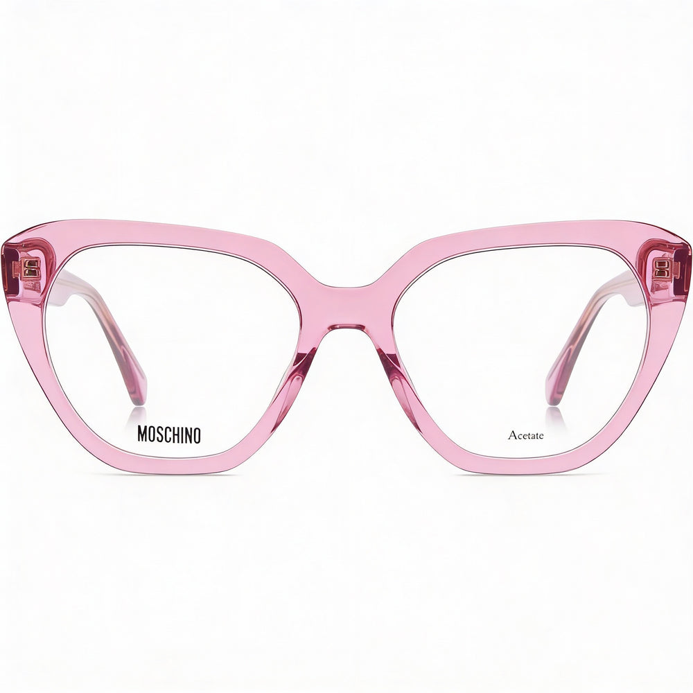 Gafas de sol Moschino Modern para mujer, montura de acetato fucsia con lentes de policarbonato no polarizadas de 51 mm