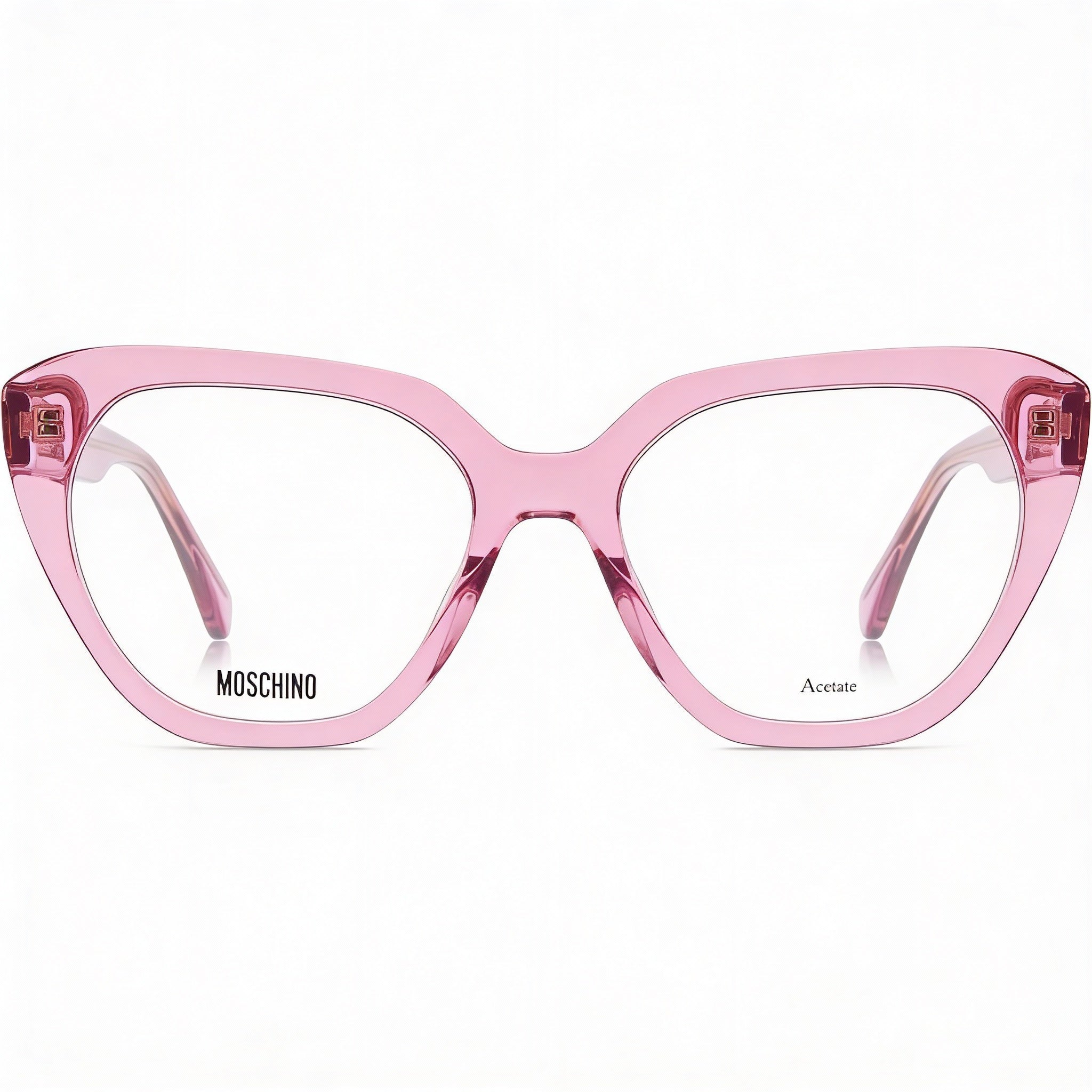 Gafas de sol Moschino Modern para mujer, montura de acetato fucsia con lentes de policarbonato no polarizadas de 51 mm, Photo 2