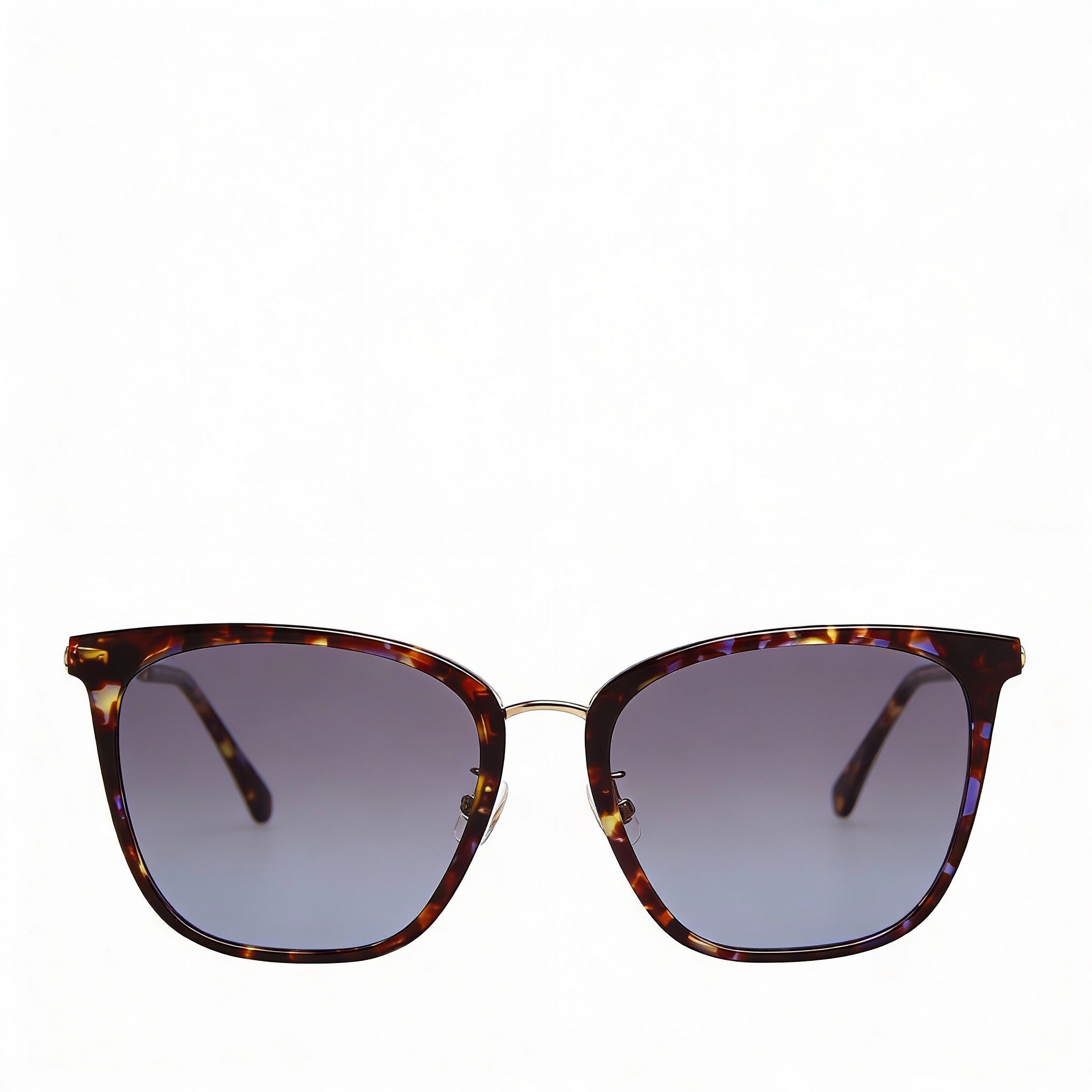 Gafas de sol unisex modernas Kate Spade New York con montura de acetato color azul habana y lentes no polarizadas de 57 mm, Photo 2
