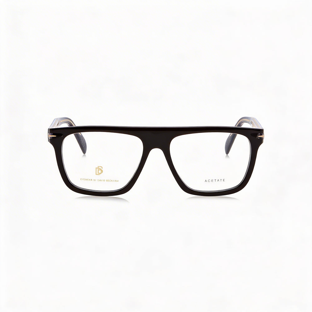 David Beckham Db 7096 Men's Modern Style Acetate Frame Sunglasses with Polycarbonate Lenses, Black, 53mm