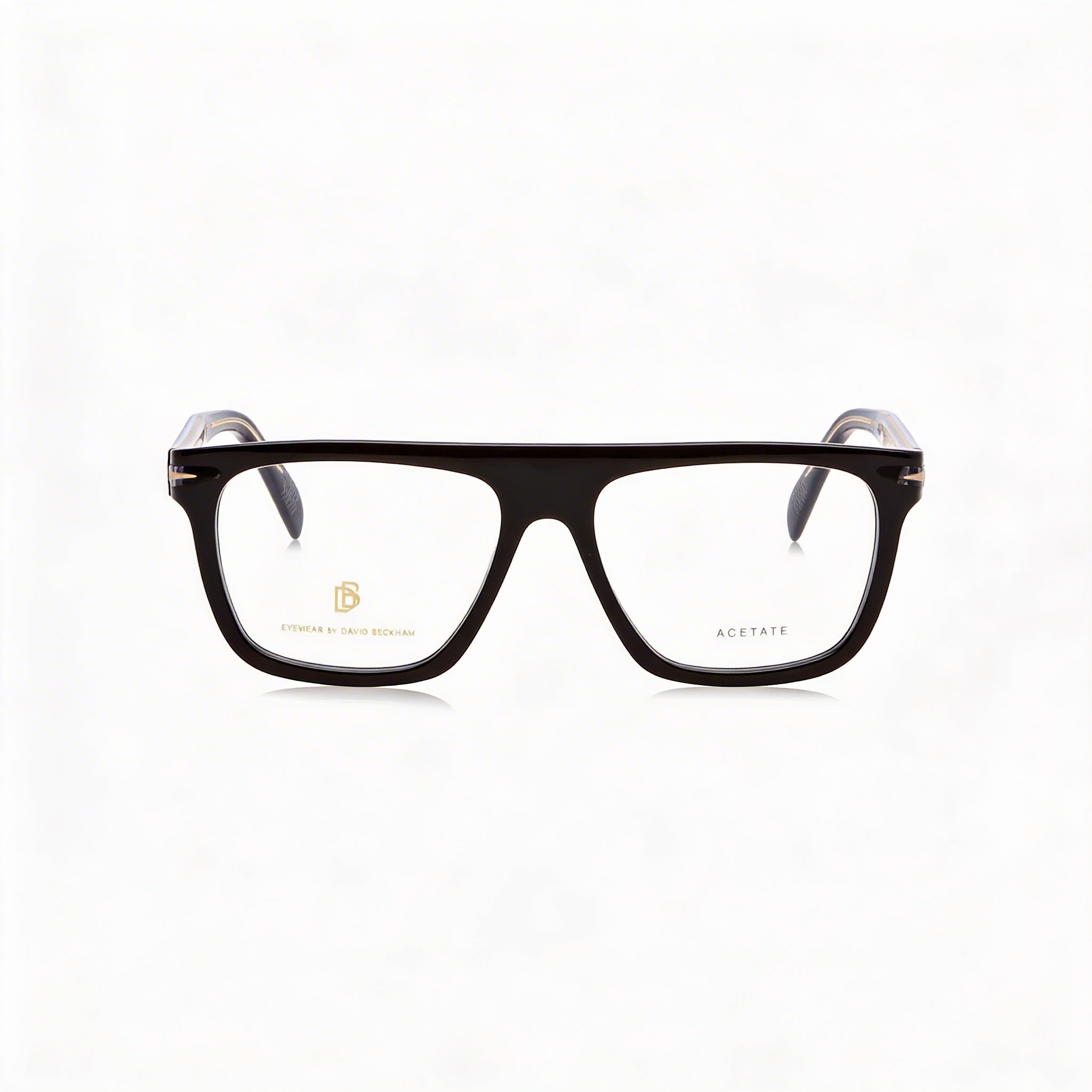 David Beckham Db 7096 Men's Modern Style Acetate Frame Sunglasses with Polycarbonate Lenses, Black, 53mm, Photo 1