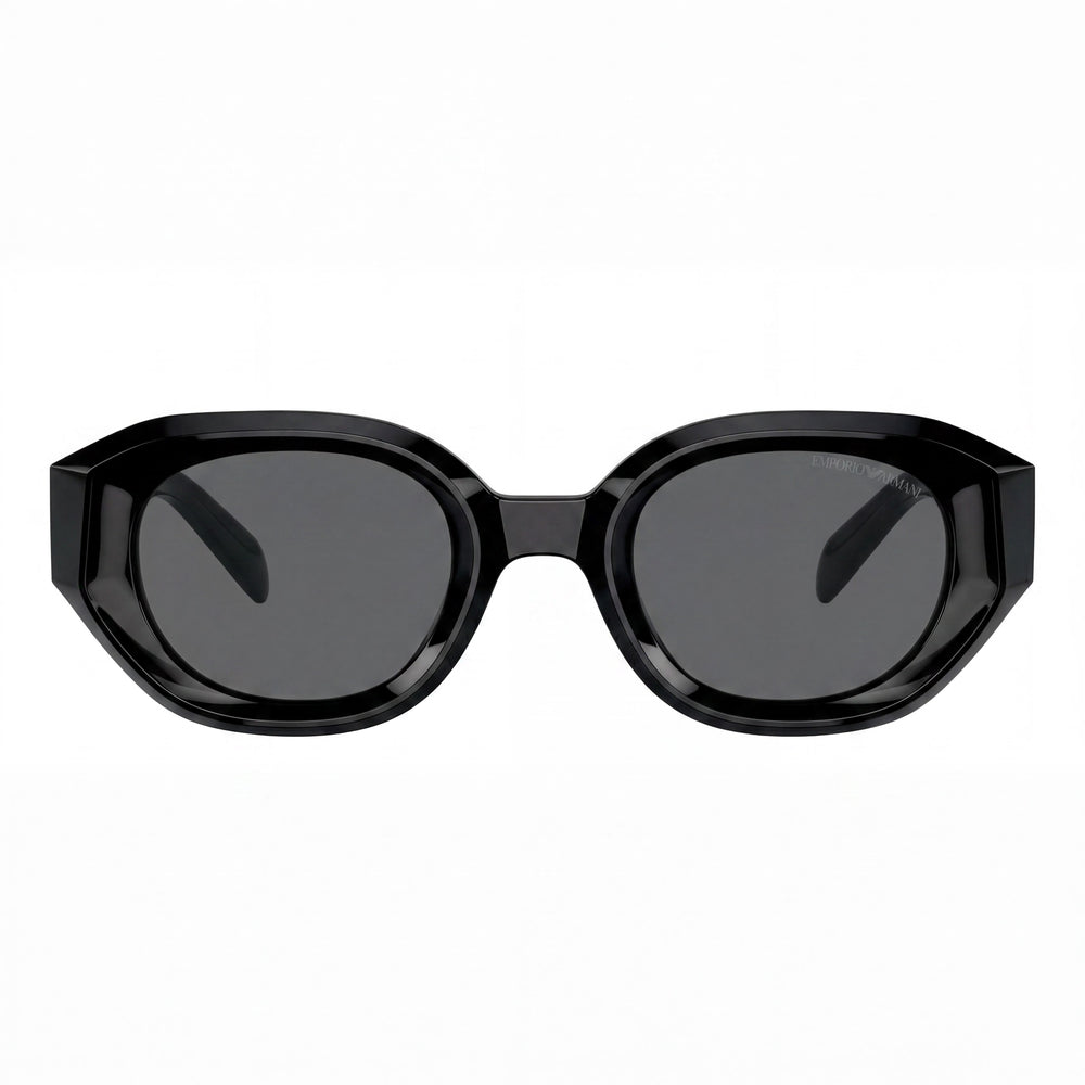 Gafas de sol Emporio Armani Ea4230u de ajuste universal para mujer, montura de plástico multicolor, lentes gris oscuro con protección 100% UV, 48 mm