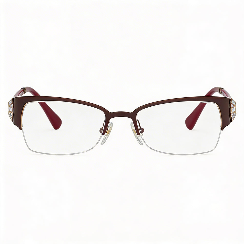 Ray-Ban 0vo4014b Women's Oval Plastic Eyeglass Frames Blue Bordeaux Pale Gold 50mm Demo Lens