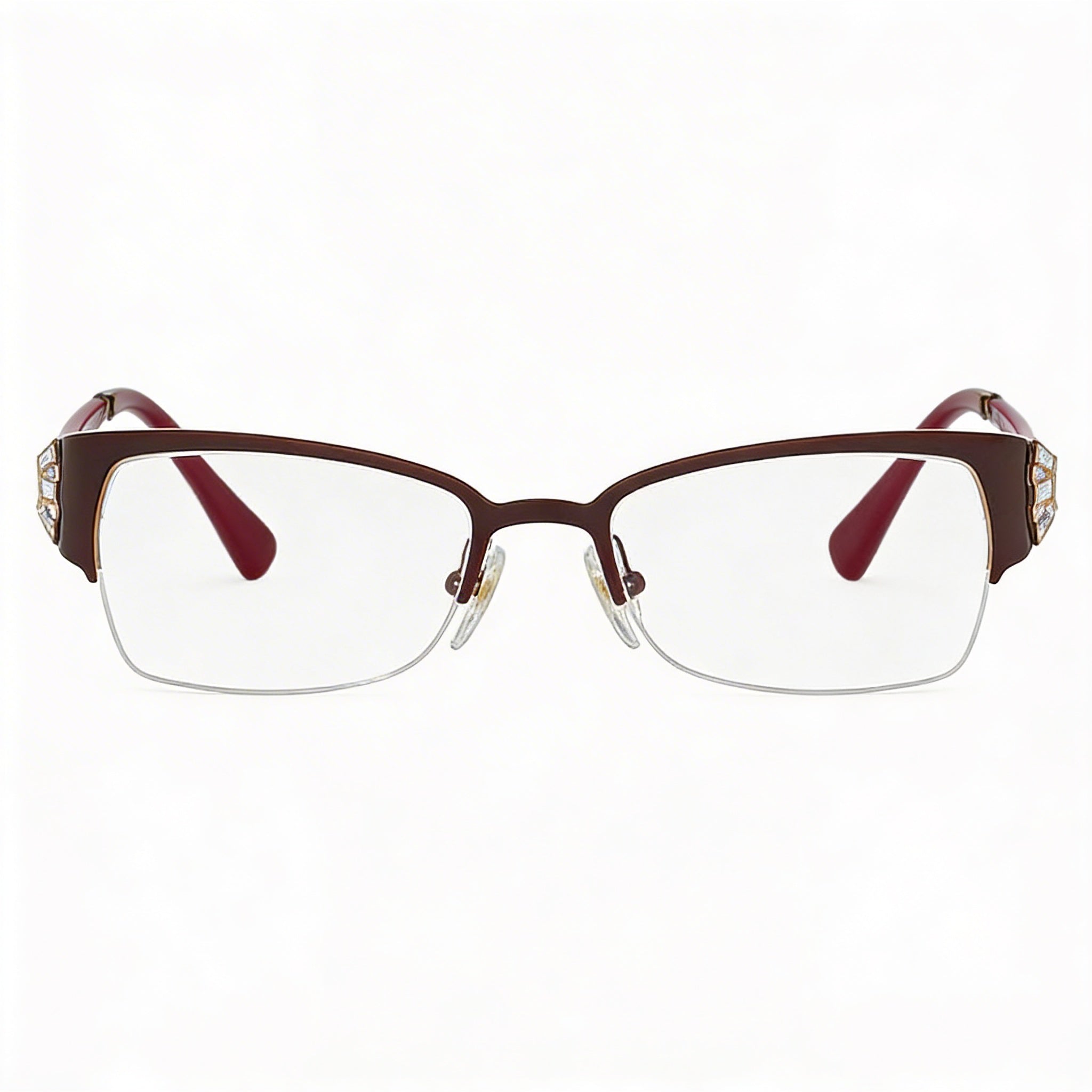 Ray-Ban 0vo4014b Women's Oval Plastic Eyeglass Frames Blue Bordeaux Pale Gold 50mm Demo Lens, Photo 2