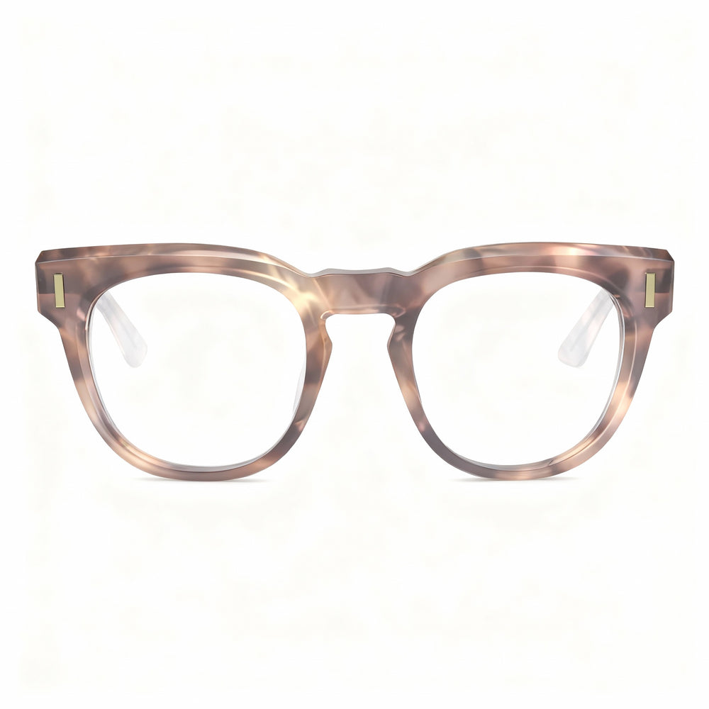 Calvin Klein Ck23542 Unisex Acetate Full Rim Eyeglasses with Fixed Nose Pads, Nude Havana, 49mm