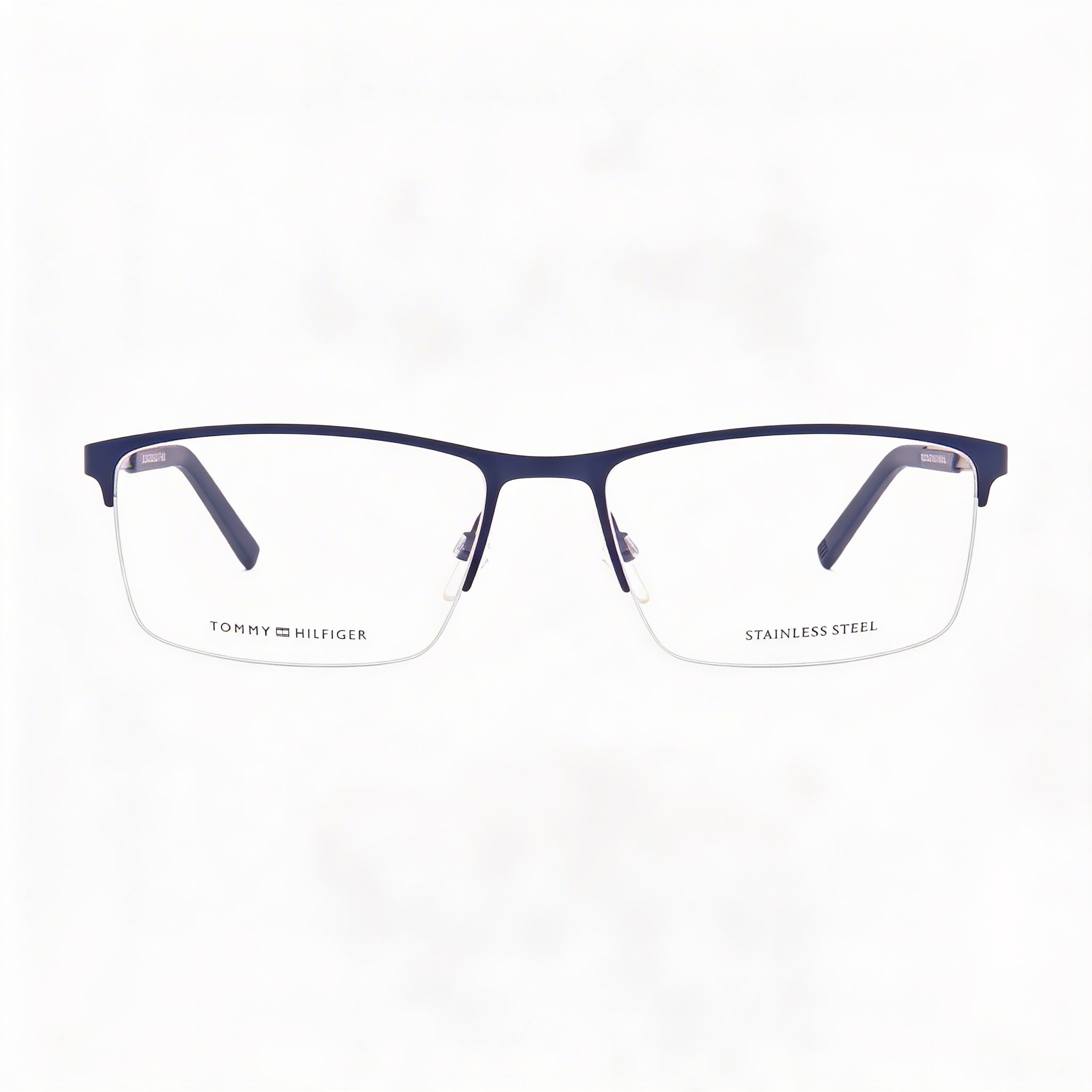 Tommy Hilfiger TH-1692 Unisex Fashion Glasses with Alloy Steel Frame in Matt Blue Dark Ruthenium 57mm, Photo 2