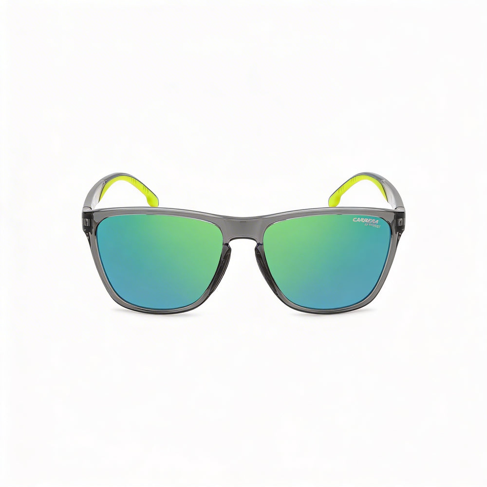 Gafas de sol Carrera Modern 8058/s para hombre, de poliamida gris, polarizadas, verdes, multicapa, con protección UV, 56 mm