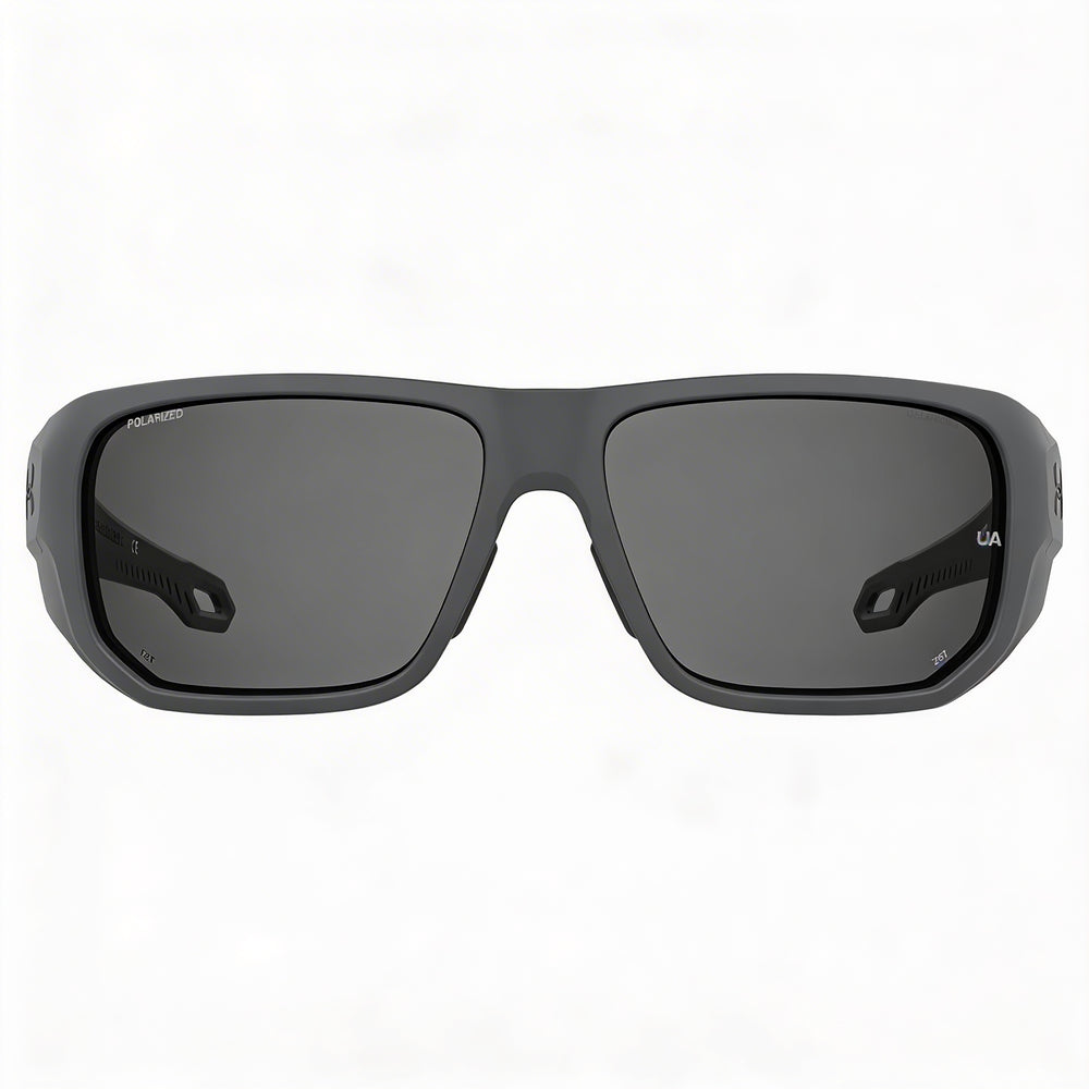 Under Armour Ua Attack 2 Unisex Polyamide Frame Matte Gray & Copper, Grey Oleophobic UV Protection 63mm