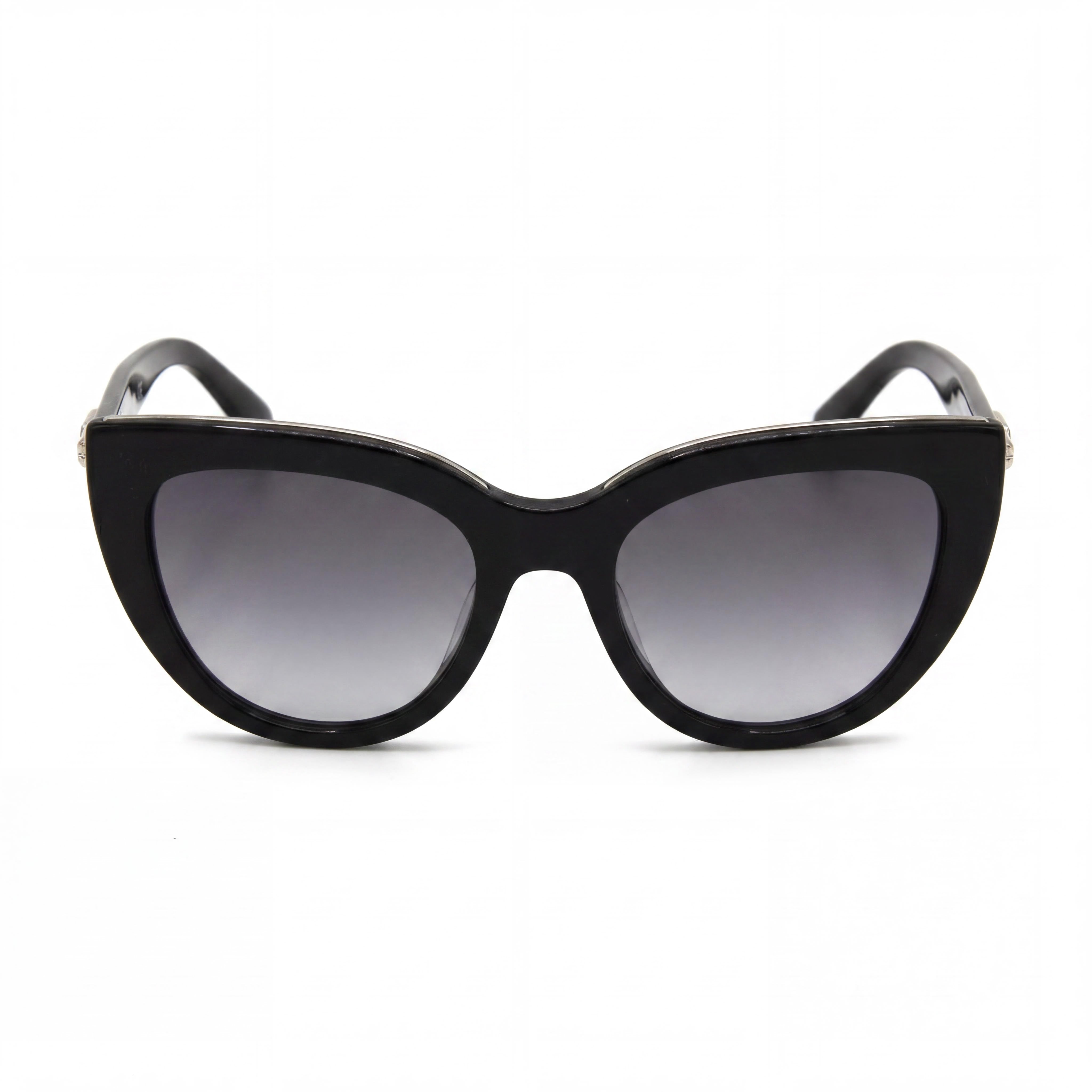 Gafas de sol Longchamp LO686S para mujer, estilo ojo de gato, de acetato negro, lentes grises no polarizadas con protección UV, 51 mm, Photo 2