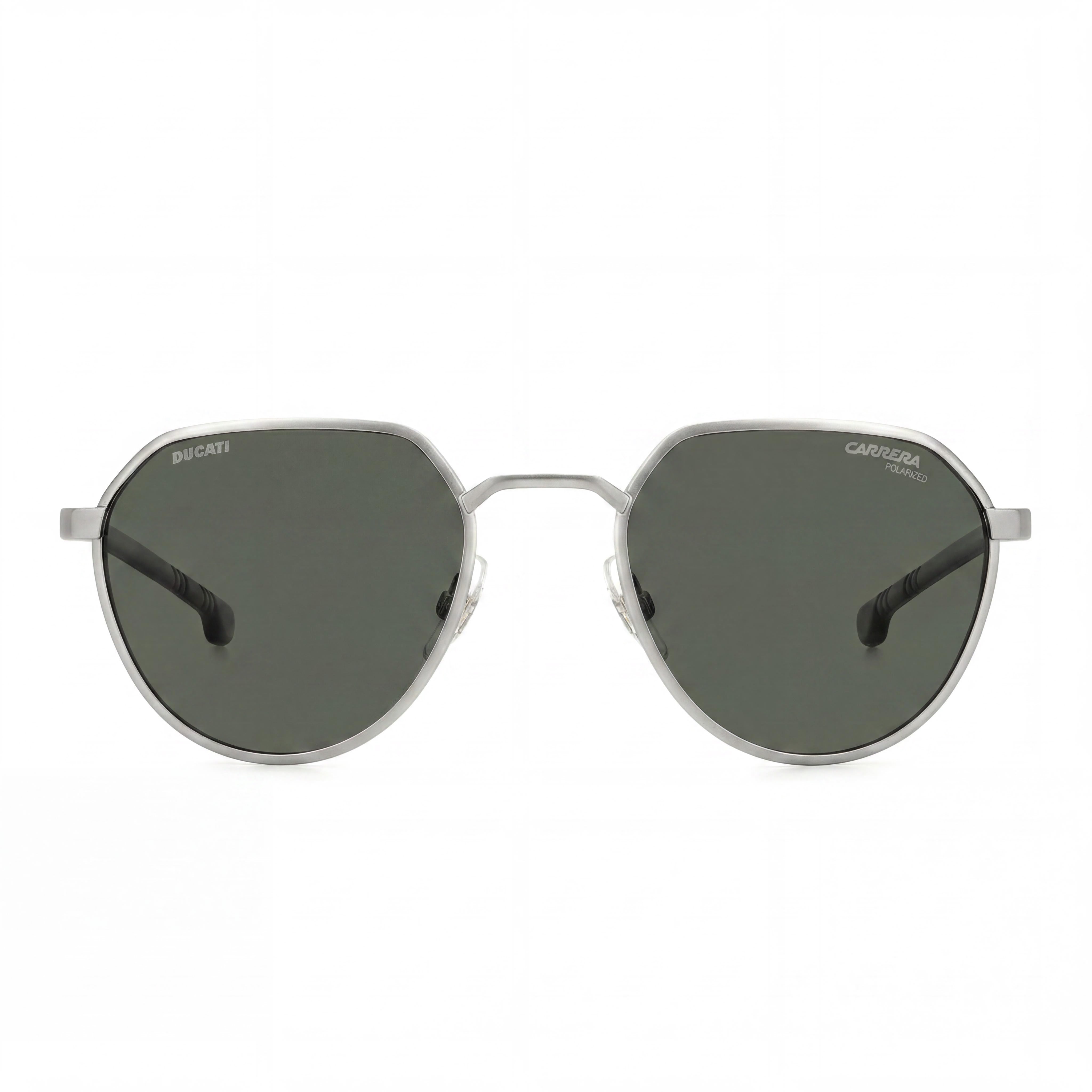CARRERA DUCATI Men's Casual Sunglasses with Matte Palladium Metal Frame and Green Polarized Lenses 52mm, Photo 2