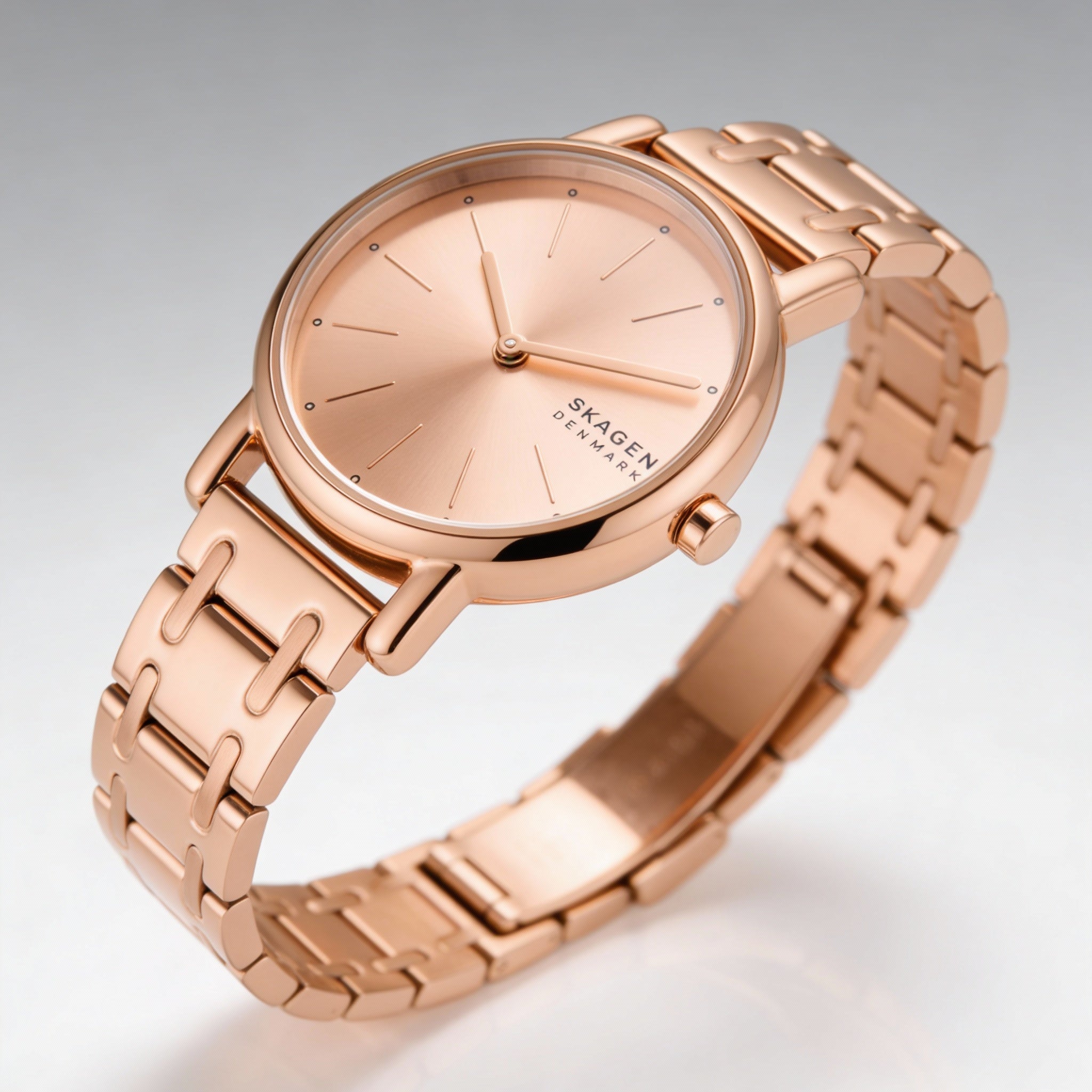 SKAGEN DENMARK Signatur Lille Women's Rose Gold Stainless Steel Interchangeable Strap 30mm Watch