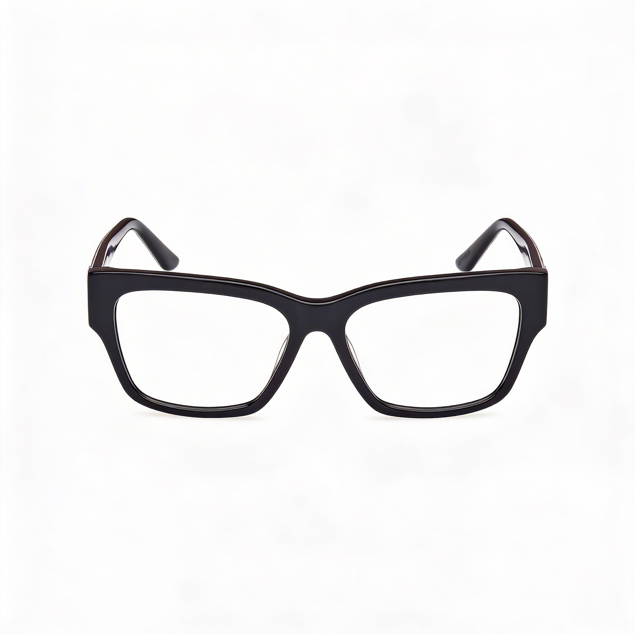 Marcolin Gu50126 Women's Plastic Frame Eyewear with Polycarbonate Lenses, Shiny Black Animal Monocolor, 53mm, Photo 2