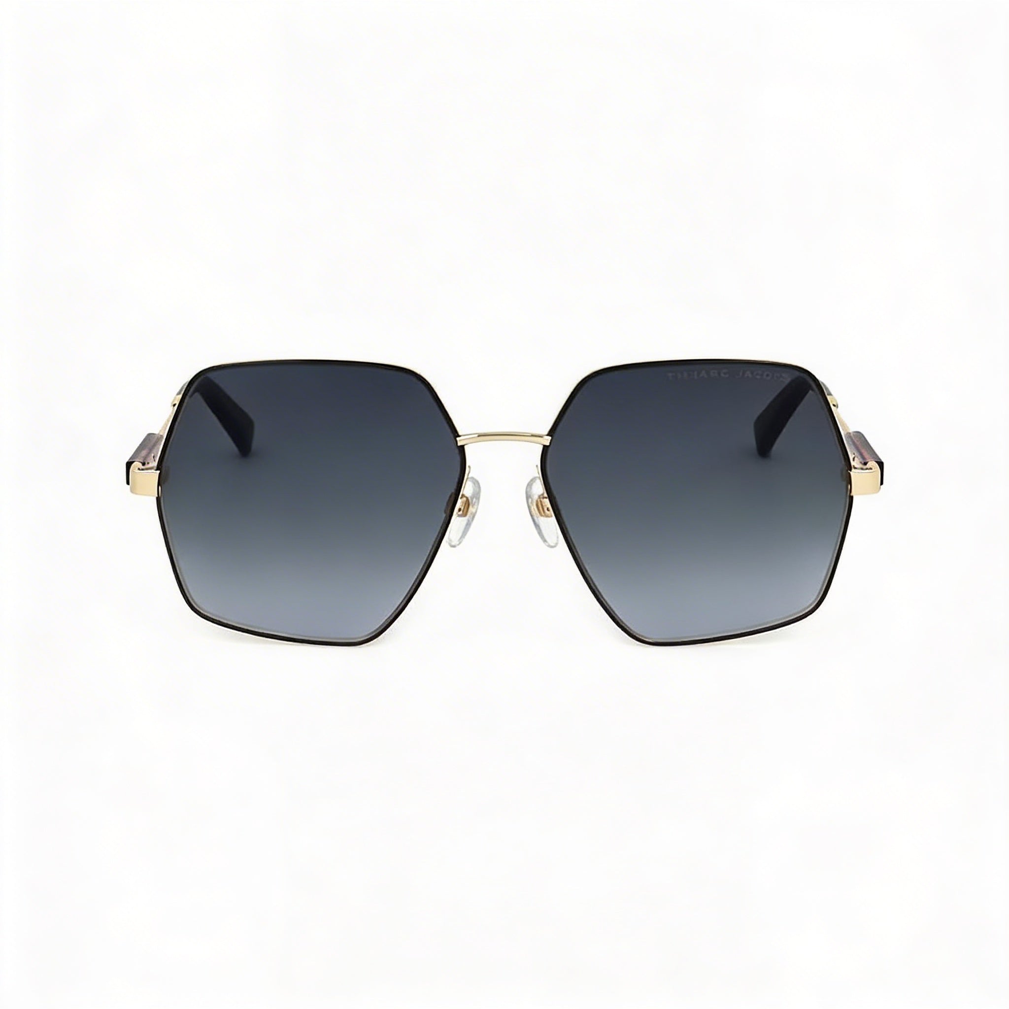 Marc Jacobs Casual Women's Yellow Grey Stainless Steel Frame Dark Grey Shaded Lens 59mm UV Protection Sunglasses, Photo 2