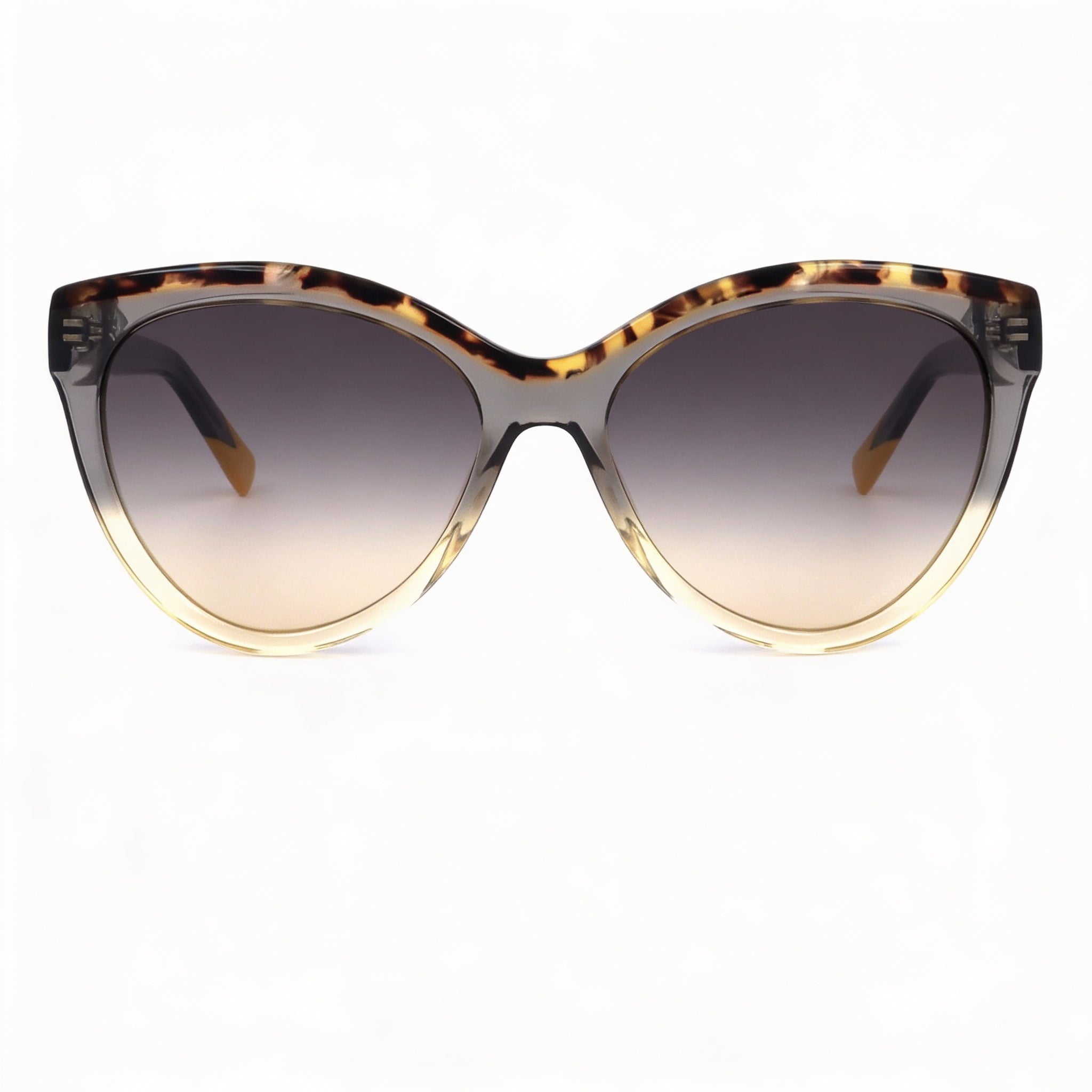Gafas de sol modernas Missoni para mujer, transparentes, de acetato, color tortuga descolorida, gris ocre, con protección UV, no polarizadas, 57 mm, Photo 2