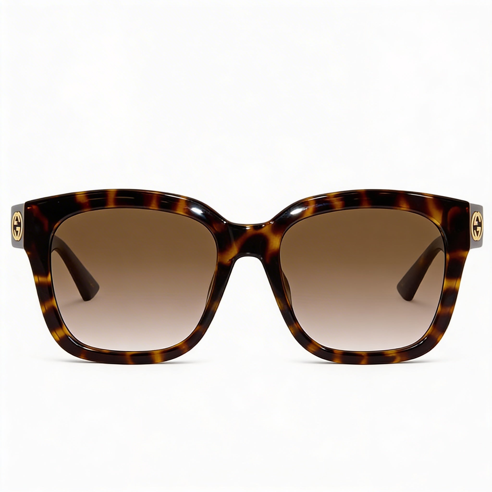 Gafas de sol Gucci Gg1338sk 002 para mujer, montura inyectada con logotipo dorado Havana, marrón degradado, UV, 54 mm, Photo 2