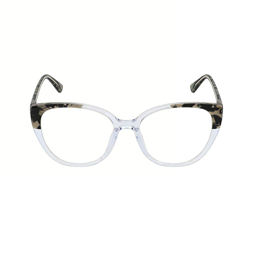 Gafas Anne Klein Ak5092 para hombre, ligeras, de metal, con lentes transparentes, color gris cristal, 50-17-135