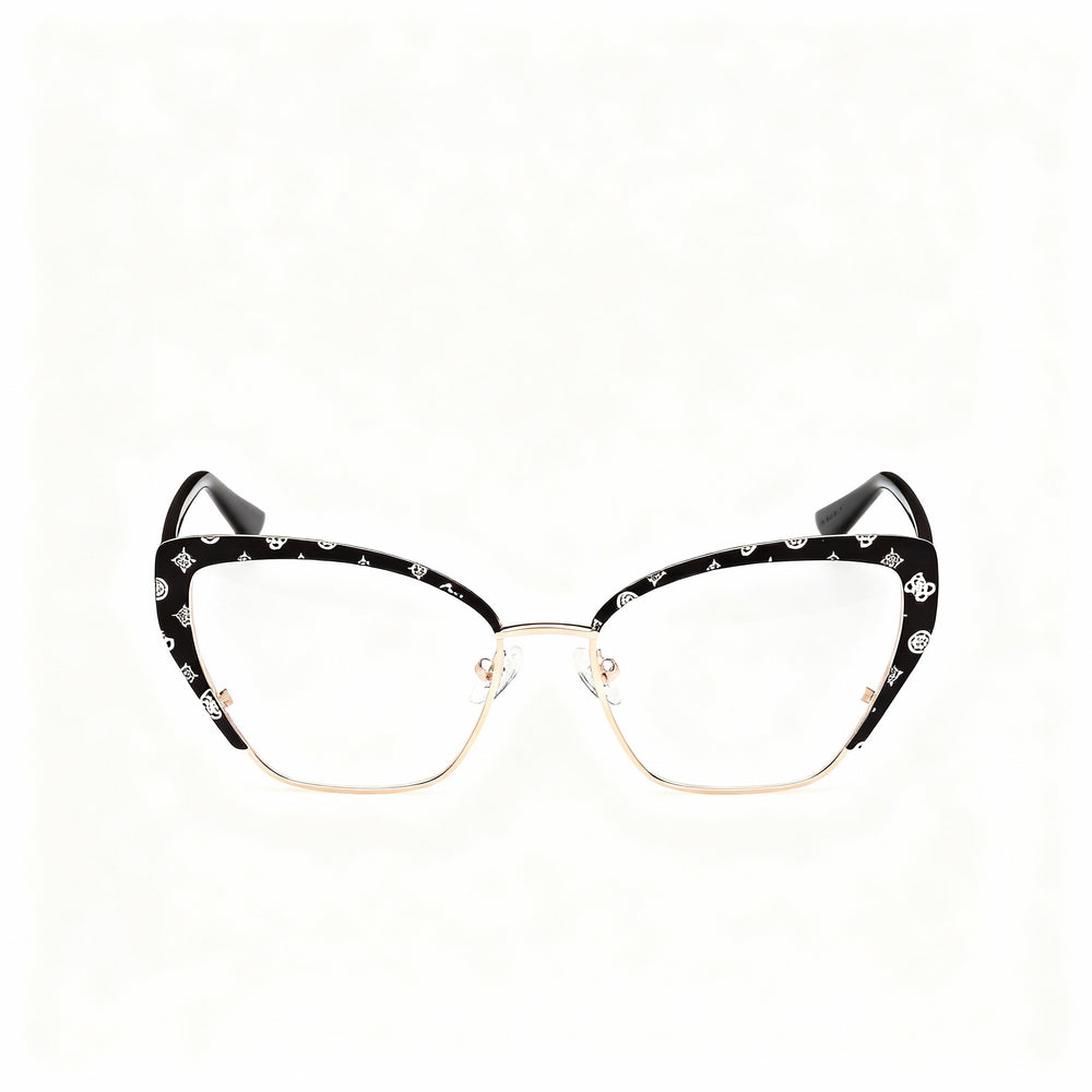 Gafas Marcolin GU50122 para mujer, de metal, negro mate, lentes compuestas multicolor, 54-16-145 mm