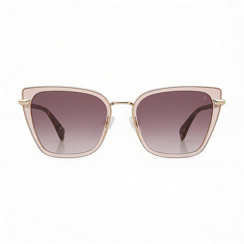 Gafas de sol de plástico beige Rag & Bone Rnb1057/G/S para mujer, no polarizadas, con protección UV de 56 mm