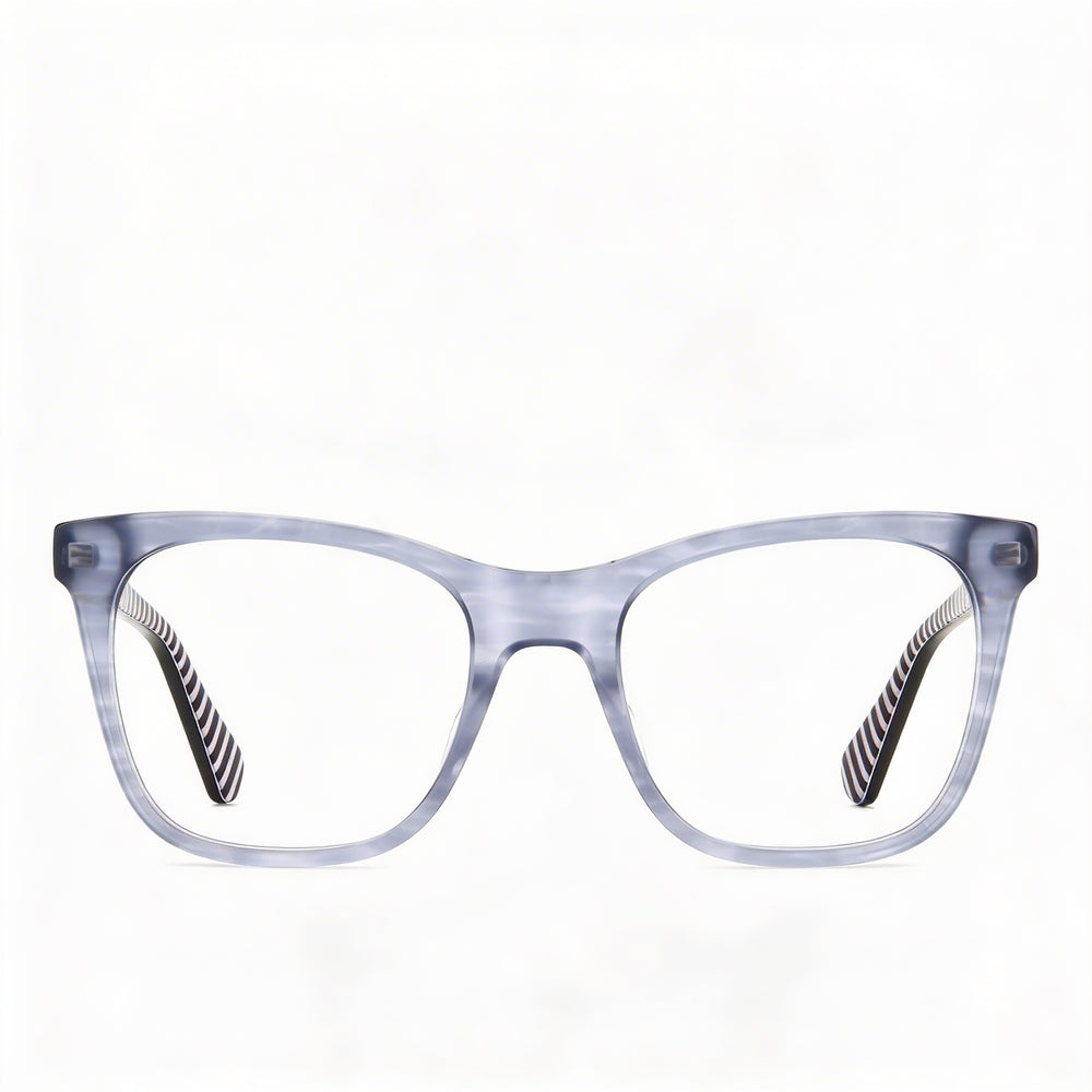 kate spade new york Temperance Gafas Ópticas de Acetato Cuerno Gris Clásico para Mujer con Lentes de Policarbonato 49-18-140