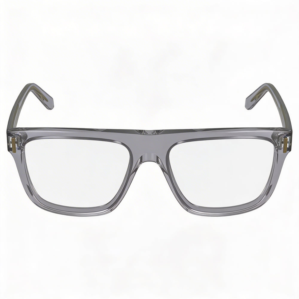 Gafas de acetato Salvatore Ferragamo Sf2997 para hombre, gris claro cristalino, 55mm