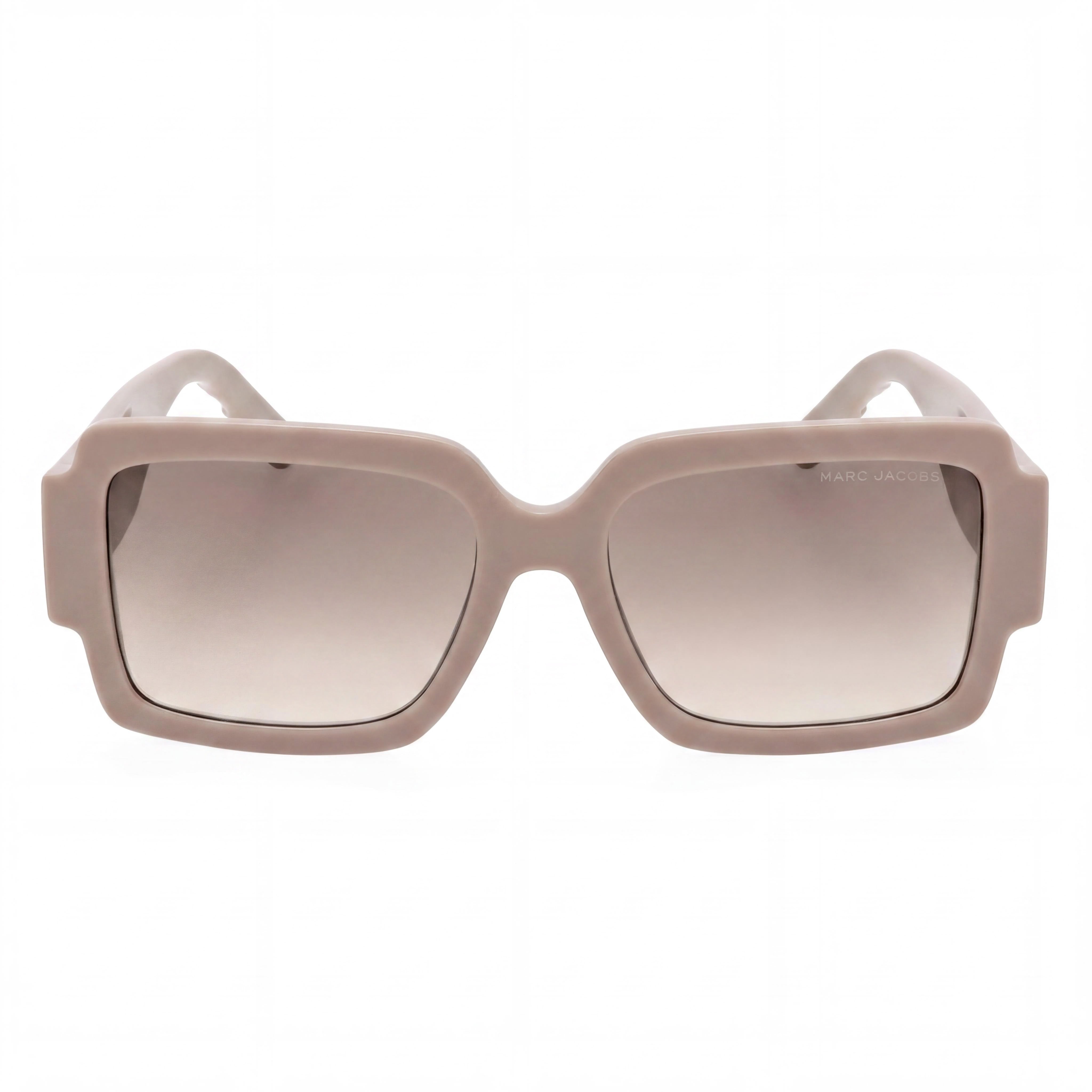 Gafas de sol Marc Jacobs MARC 693/S para mujer, de acetato nude marrón, rectangulares, con protección UV y cristales marrones degradados de 55mm, Photo 2