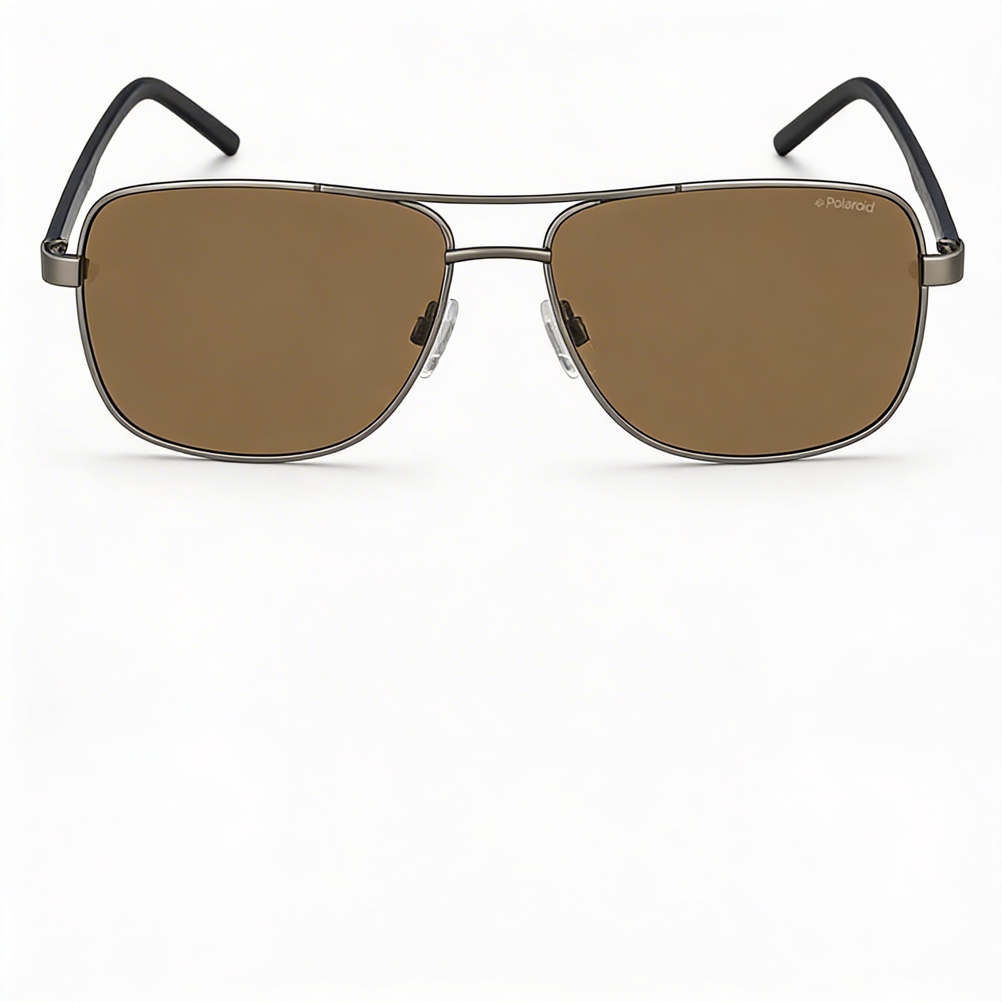 Polaroid 2042/S Unisex Metal Sunglasses Ruthenium Black Frame, Brown Polarized UV Lenses 59mm, Photo 2