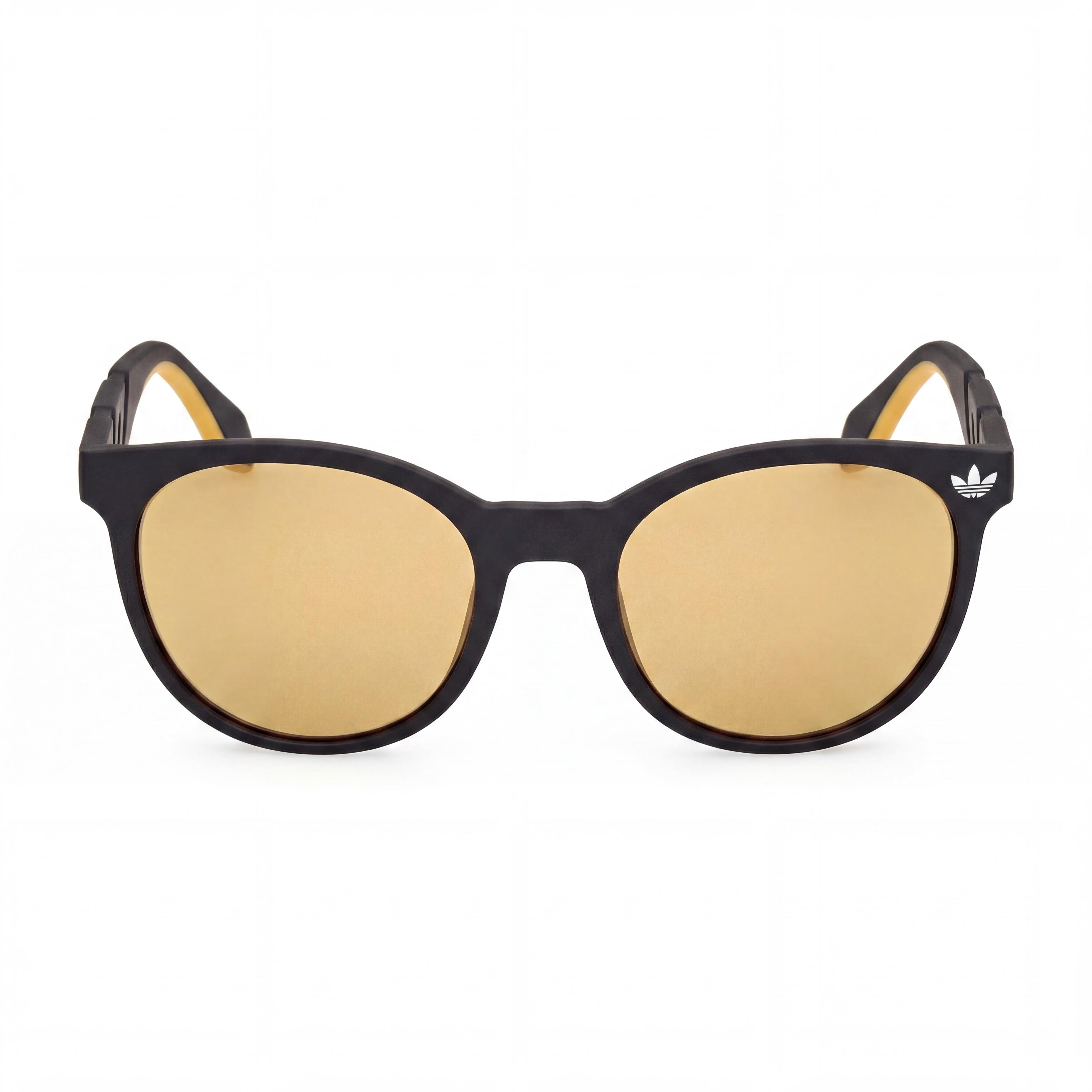 Gafas de sol adidas unisex con protección UV, montura de plástico, lentes de policarbonato, negro mate, espejo marrón 53mm, Photo 2