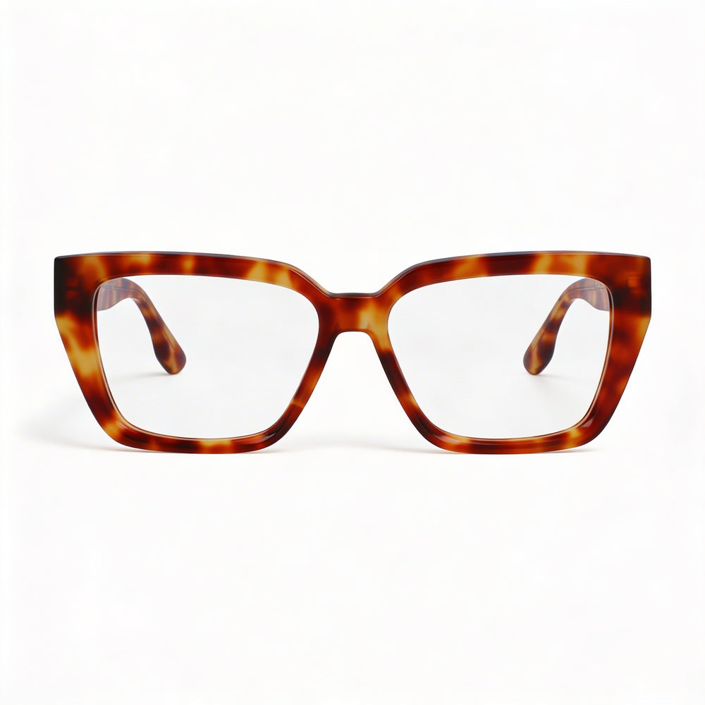 Victoria Beckham Modern Men’s Acetate Optical Frames in Blonde Havana Color, 54mm Lens Width