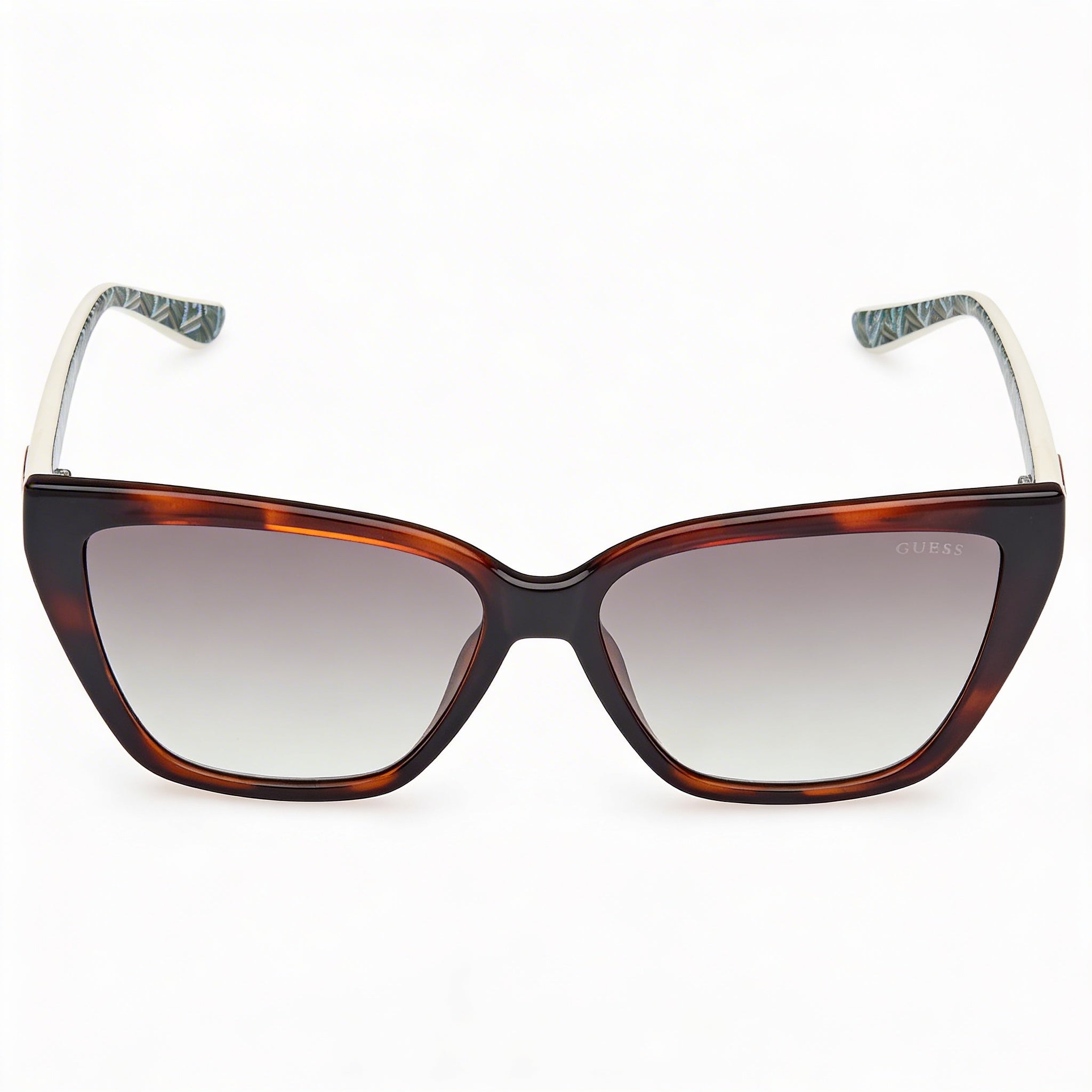 Gafas de sol de ojo de gato Guess GU7919/S para mujer, acetato habana oscuro, protección UV, lentes verdes degradadas 58-15-140, Photo 2