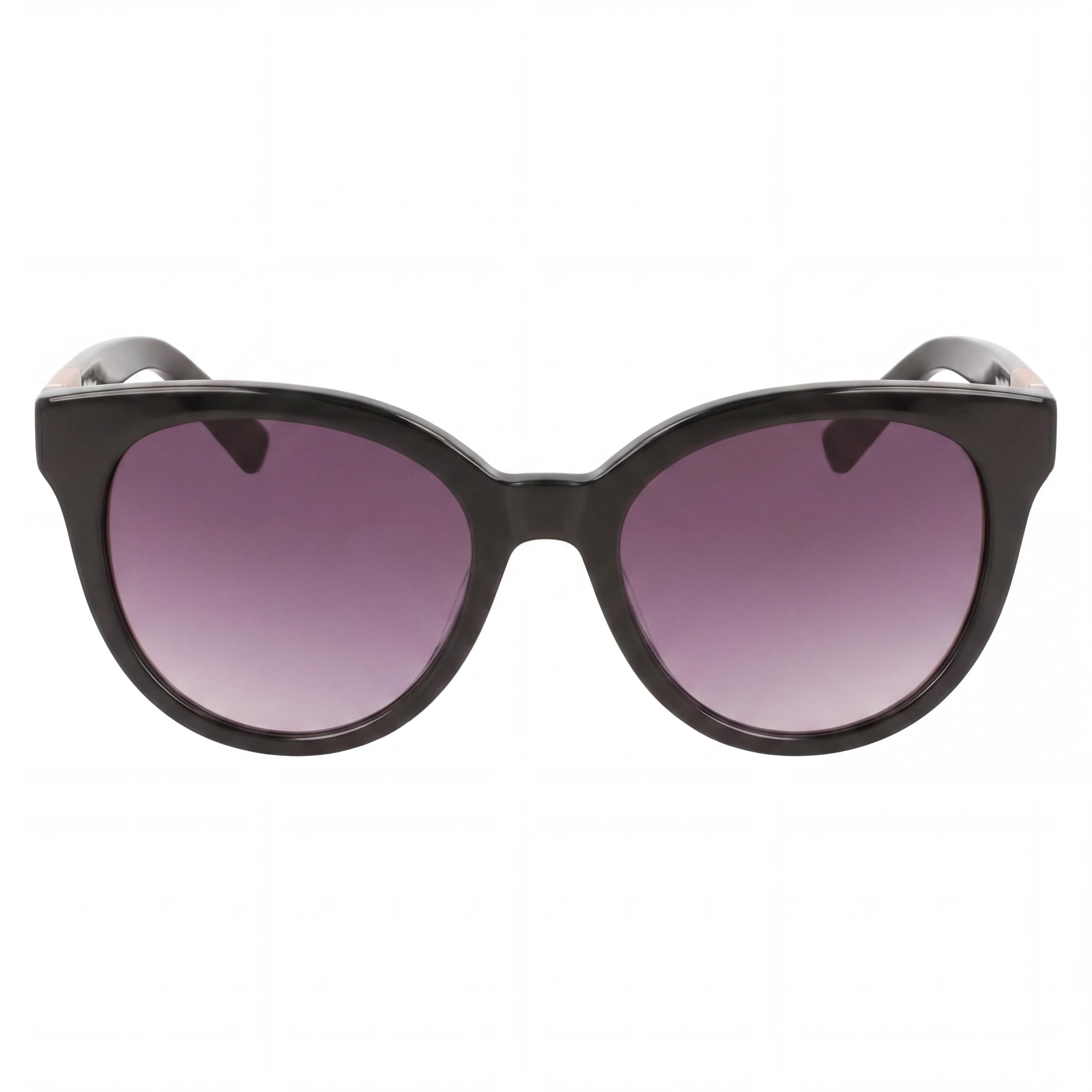 Gafas de sol Longchamp informales para mujer, montura de acero inoxidable en blanco y negro, lente negra con protección UV de 53 mm, Photo 2