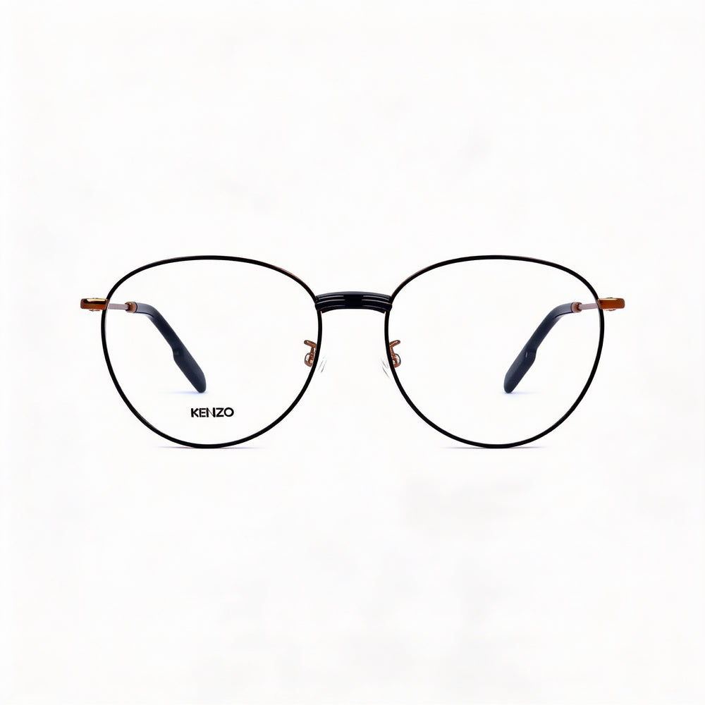 Kenzo Kz50013u Men's Optical Eyeglasses Frame, Shiny Dark Bronze Color, 53mm Lens, 16mm Bridge, 140mm Temple