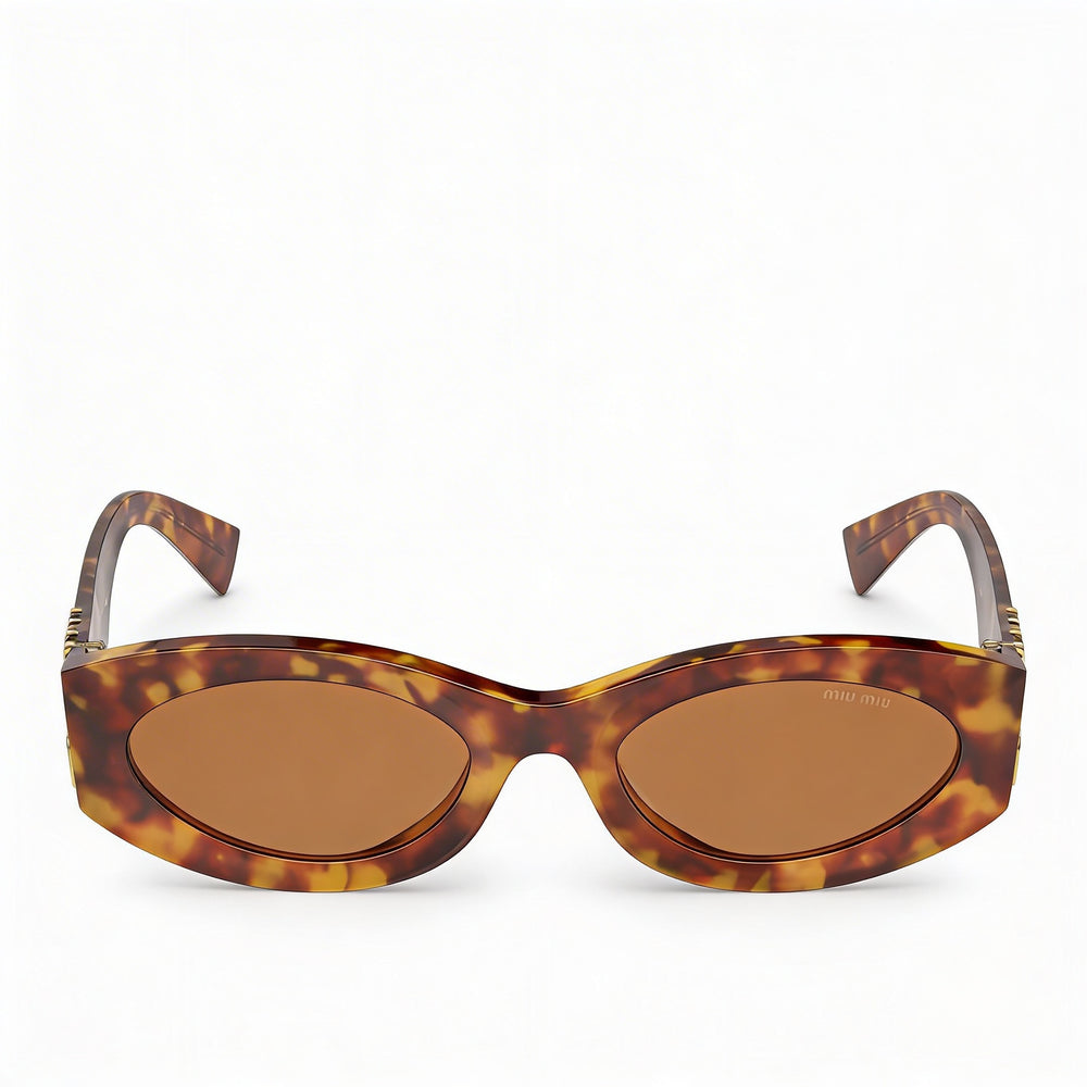 Miu Miu MU 11WS Women's Multicoloured Plastic Frame Brown Lens 100% UV Protection Sunglasses 54mm
