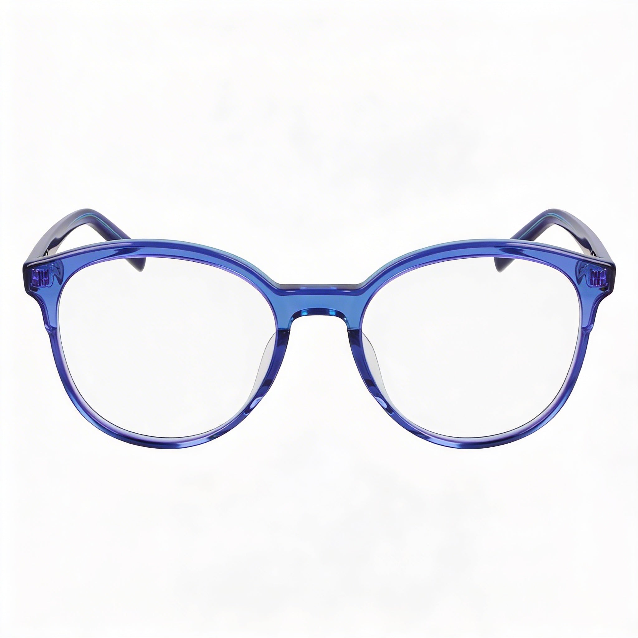 DKNY Classic Women's Acetate Eyeglasses with Polycarbonate Lenses, Triple Blueberry, 50-18-140, Photo 1