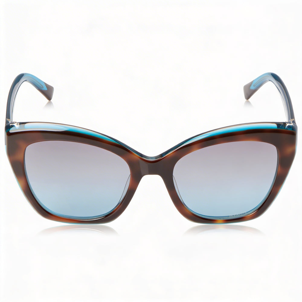 Gafas de sol clásicas de acetato Missoni para mujer con protección UV, degradado turquesa habana, 54 mm