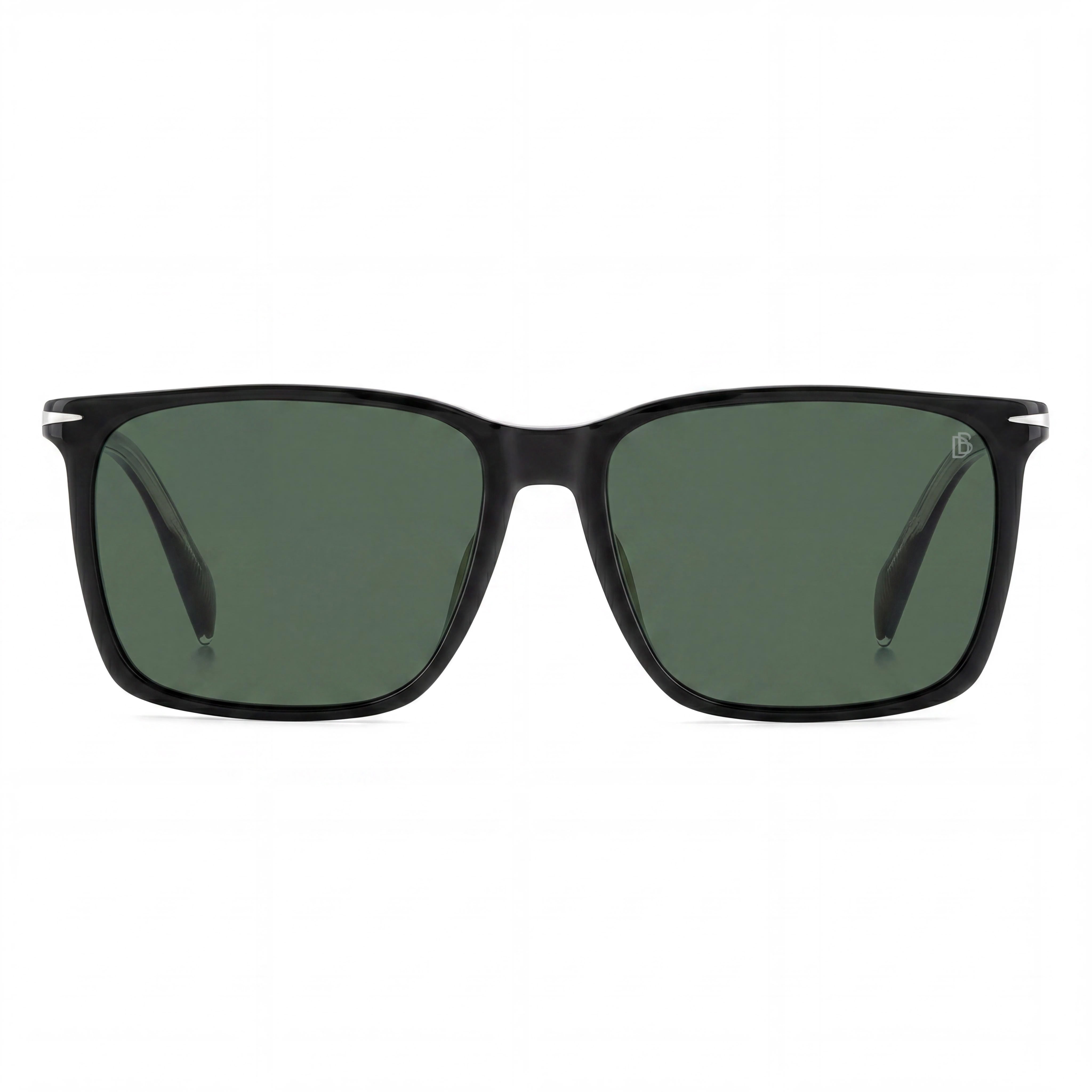 Gafas de sol polarizadas David Beckham Casual Db 1145-G-S para hombre, montura de acetato ligero negro, lentes verdes de 58 mm, Photo 2