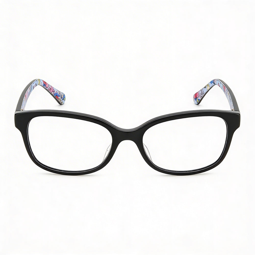 kate spade new york Casual Black Acetate Optical Eyeglasses Frame for Women, Size 51/16/140