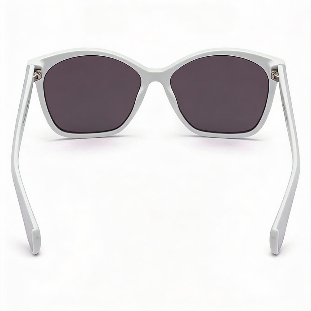adidas Originals Modern Women's White INJECTED Frame Smoke Mirror Lenses 100% UV Protection Sunglasses 57mm Lens Width