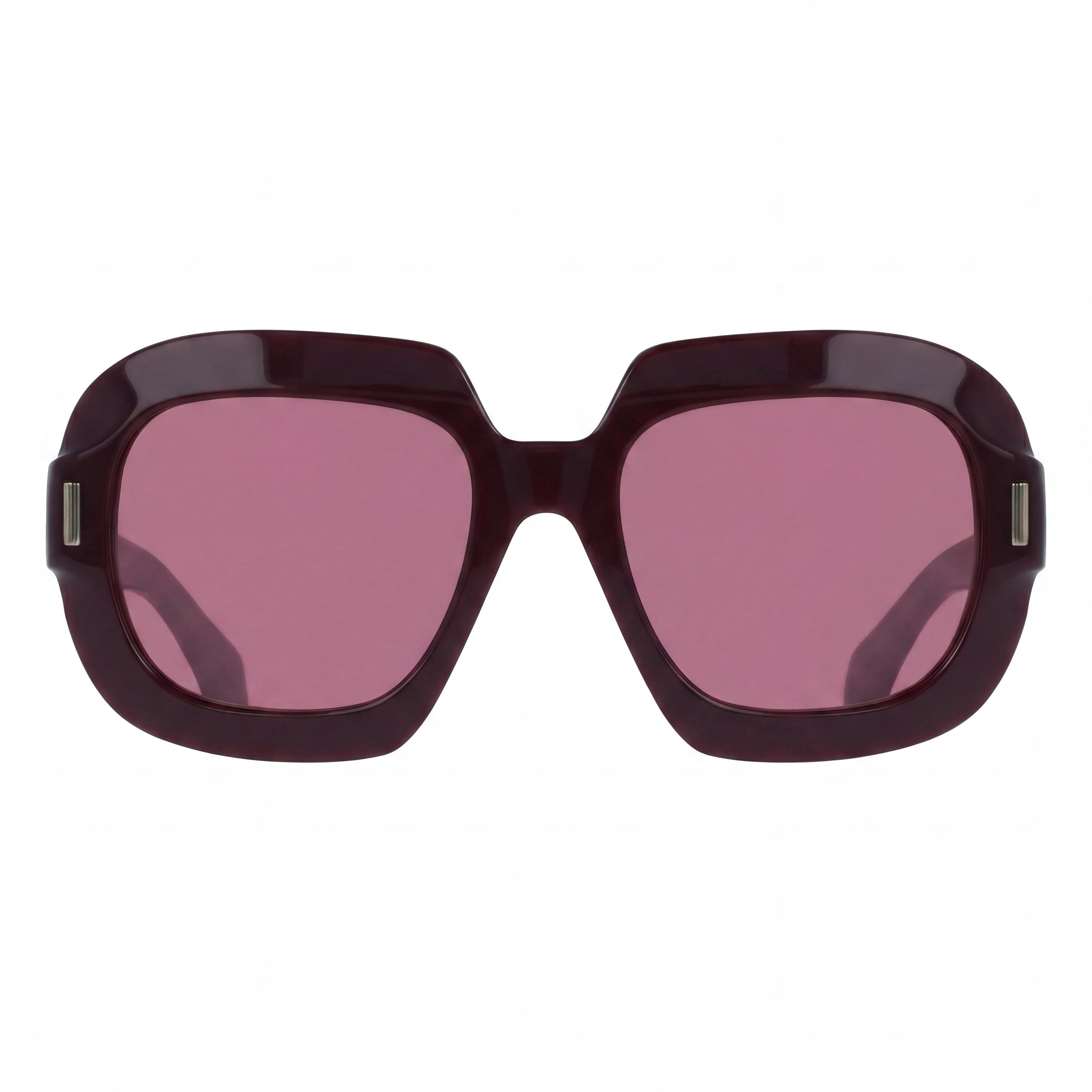 Ferragamo Men's Modern Acetate Burgundy Frame Sunglasses 54, Photo 2