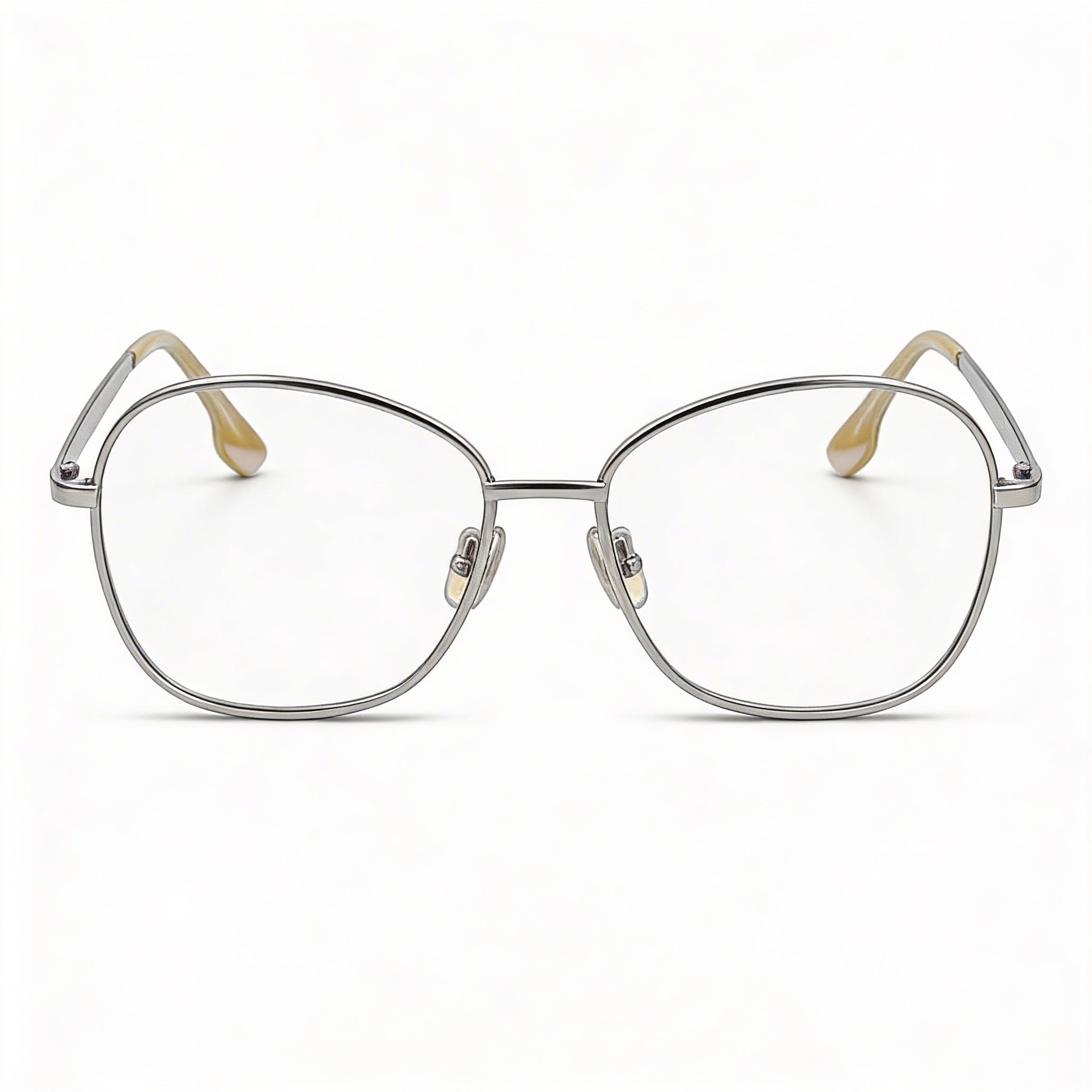 Victoria Beckham Vb220 Men's Eyewear with Lenses and Metal Frame in Light Gold - 58mm, Photo 2