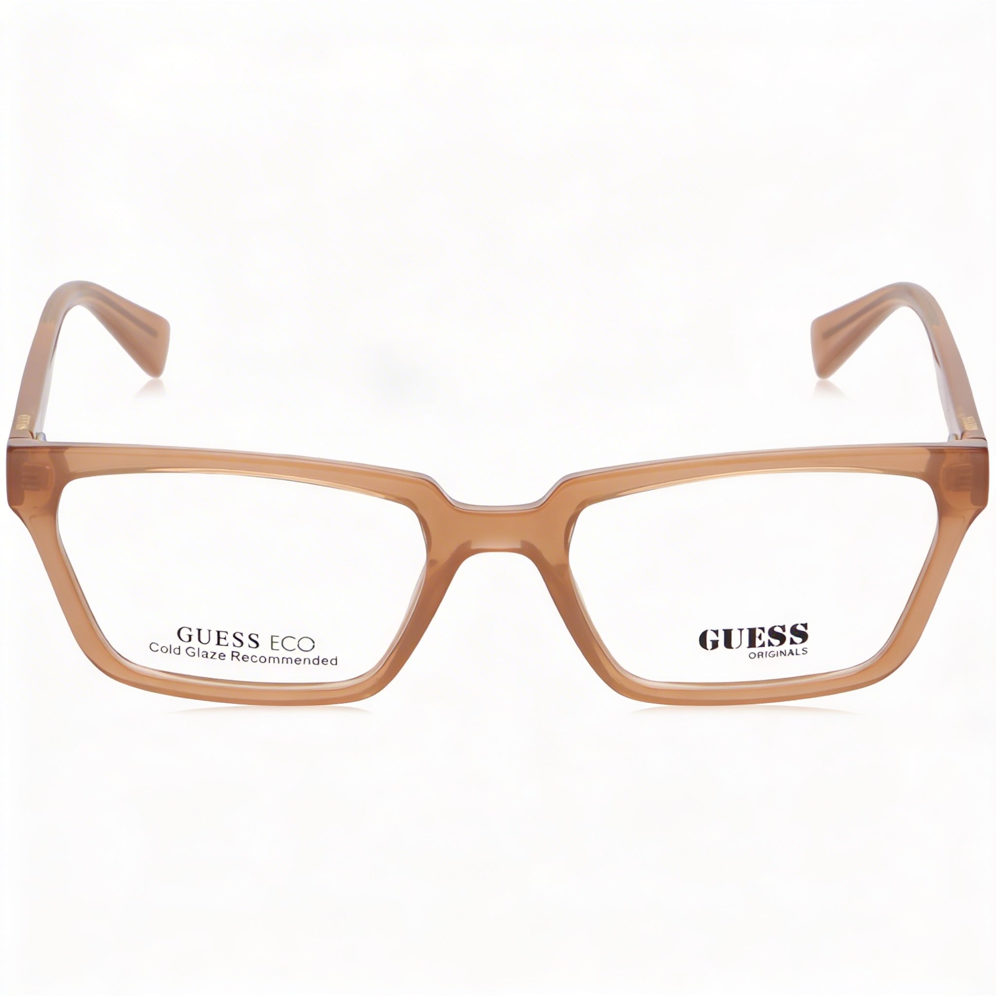 GUESS Modern Unisex INYECTADO Gafas Beige Brillante sin micas 54-19-145, Photo 2