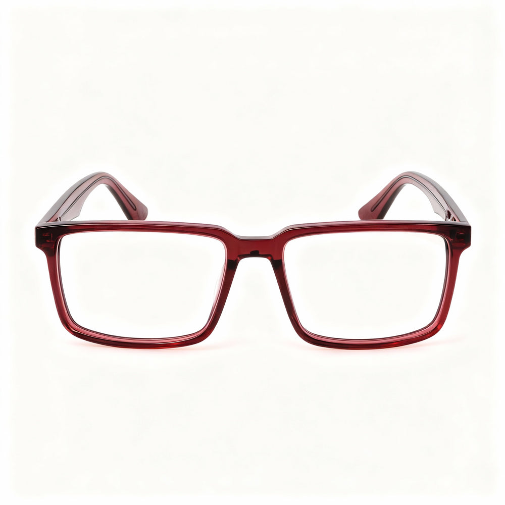 Gafas Police VPLN17 de acetato para hombre, estilo casual, color fucsia multicapa, ancho de lente de 57 mm