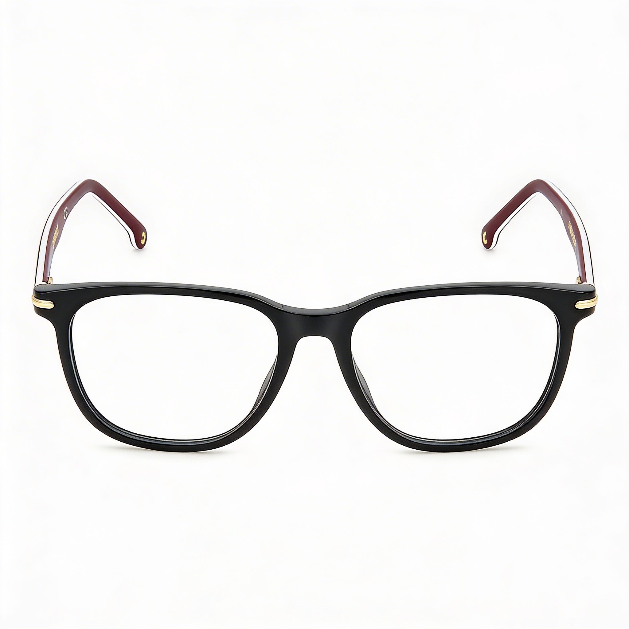 Carrera 308 Unisex Eyewear Frame crafted from Black Stripe Plastic, with Non-polarised Lenses and a 53mm Lens Width, Photo 1