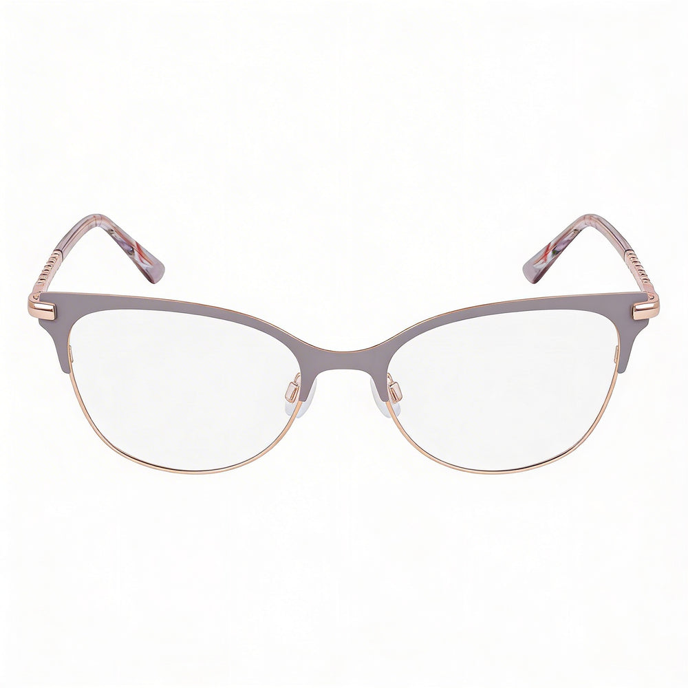 bebe Bb5224 Men’s Acetate Frame Eyeglasses with Clear Non- Polycarbonate Lenses in Grey, 55mm Lens Width