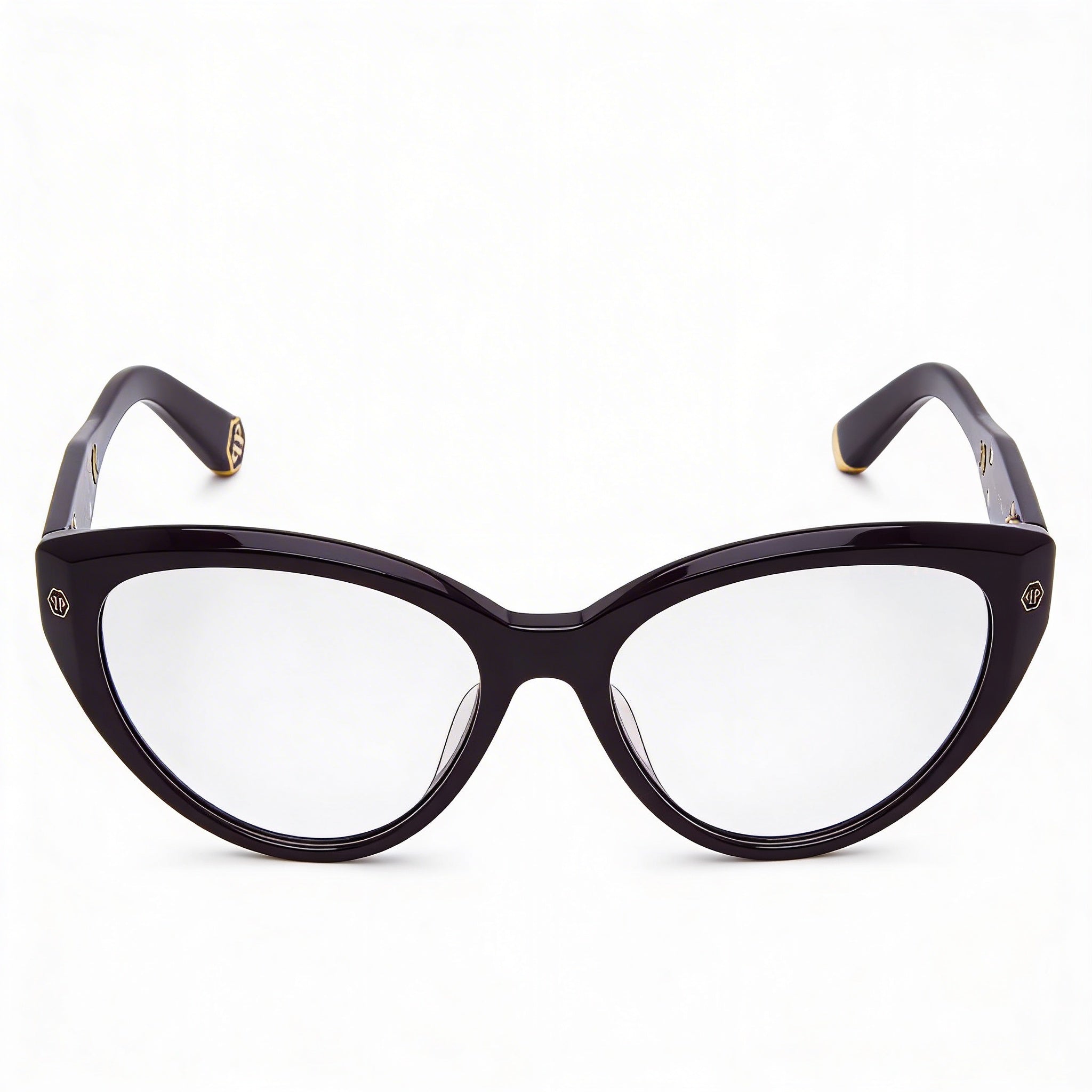 Gafas clásicas Philipp Plein para mujer con montura de acetato violeta brillante, talla 54-16-135, Photo 2