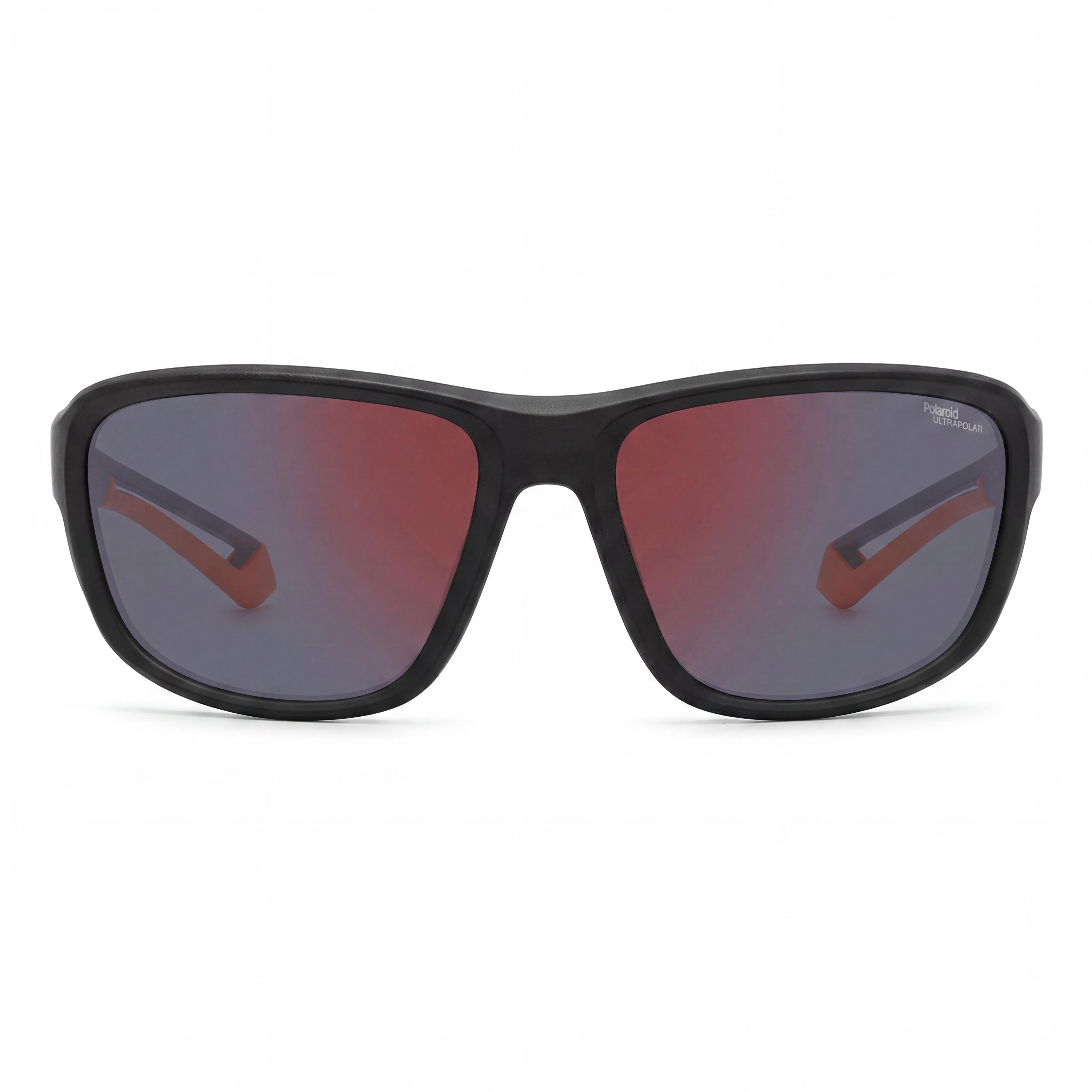 Polaroid Eyewear PLD 7049/S Classic Women's Polycarbonate Black Orange Red Multilayer UV 400 Sunglasses 62mm, Photo 2