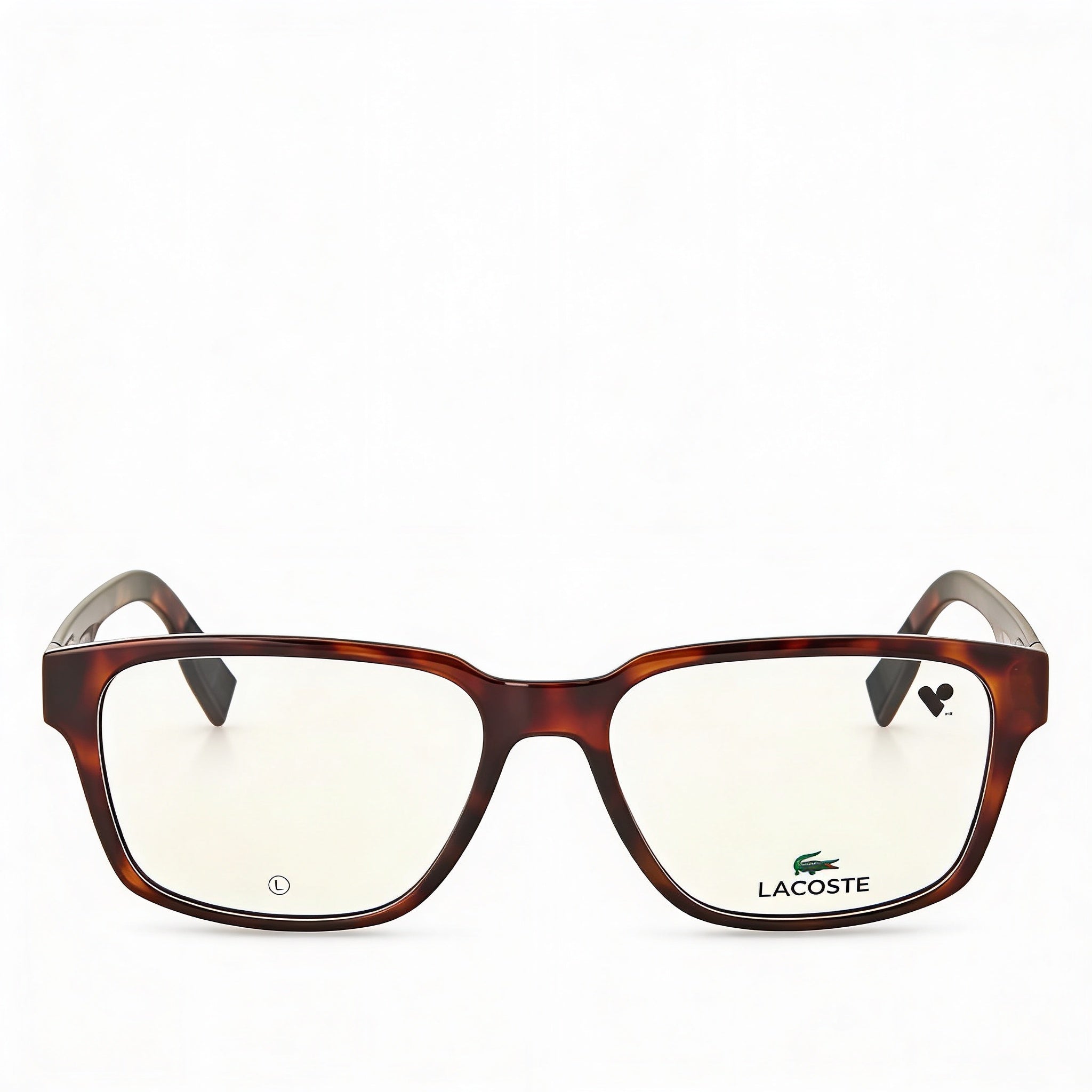 Lacoste L2927 Men's Casual Rectangular Injected Havana Polycarbonate Non-Polarised Eyeglasses 56mm, Photo 2
