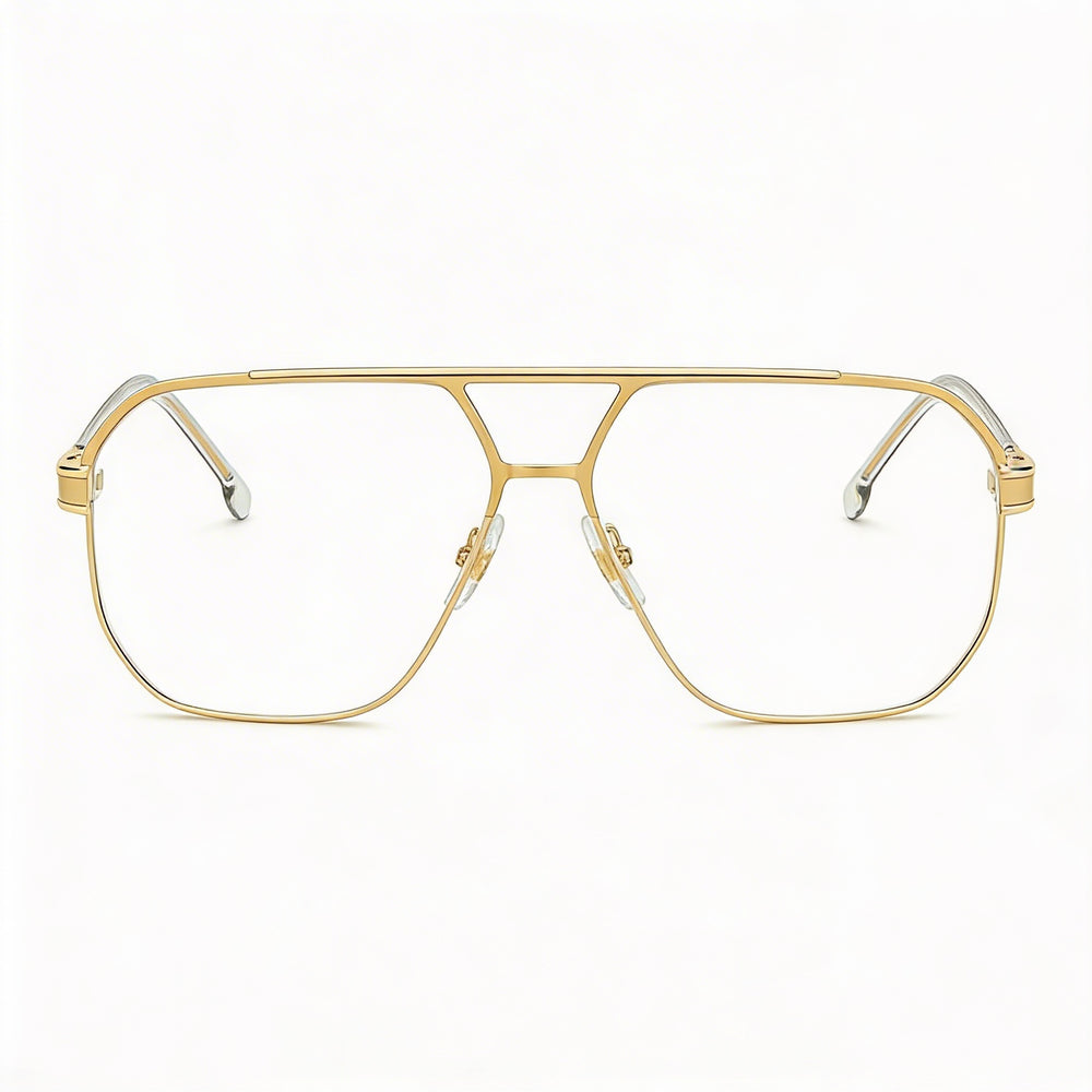 Carrera 1135 Men's Modern Style Gold Frame Alloy Steel Construction with Polycarbonate Lenses 60mm
