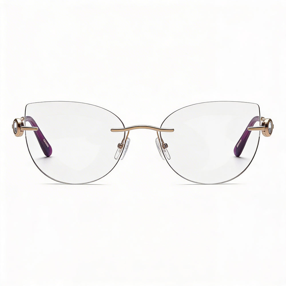 Gafas de sol Chopard Casual Collection para mujer, de metal, con montura de paladio y lentes de 55 mm de ancho.